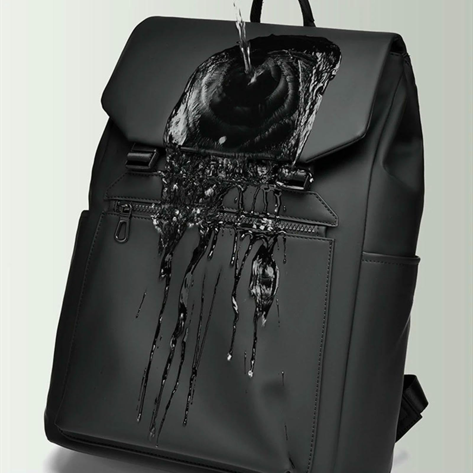 Zaino Porta pc da Lavoro per Uomo Urbano alla Moda Laptop Multifunzione di Grande capacità La Scuola-grigio-16,5 Pollici