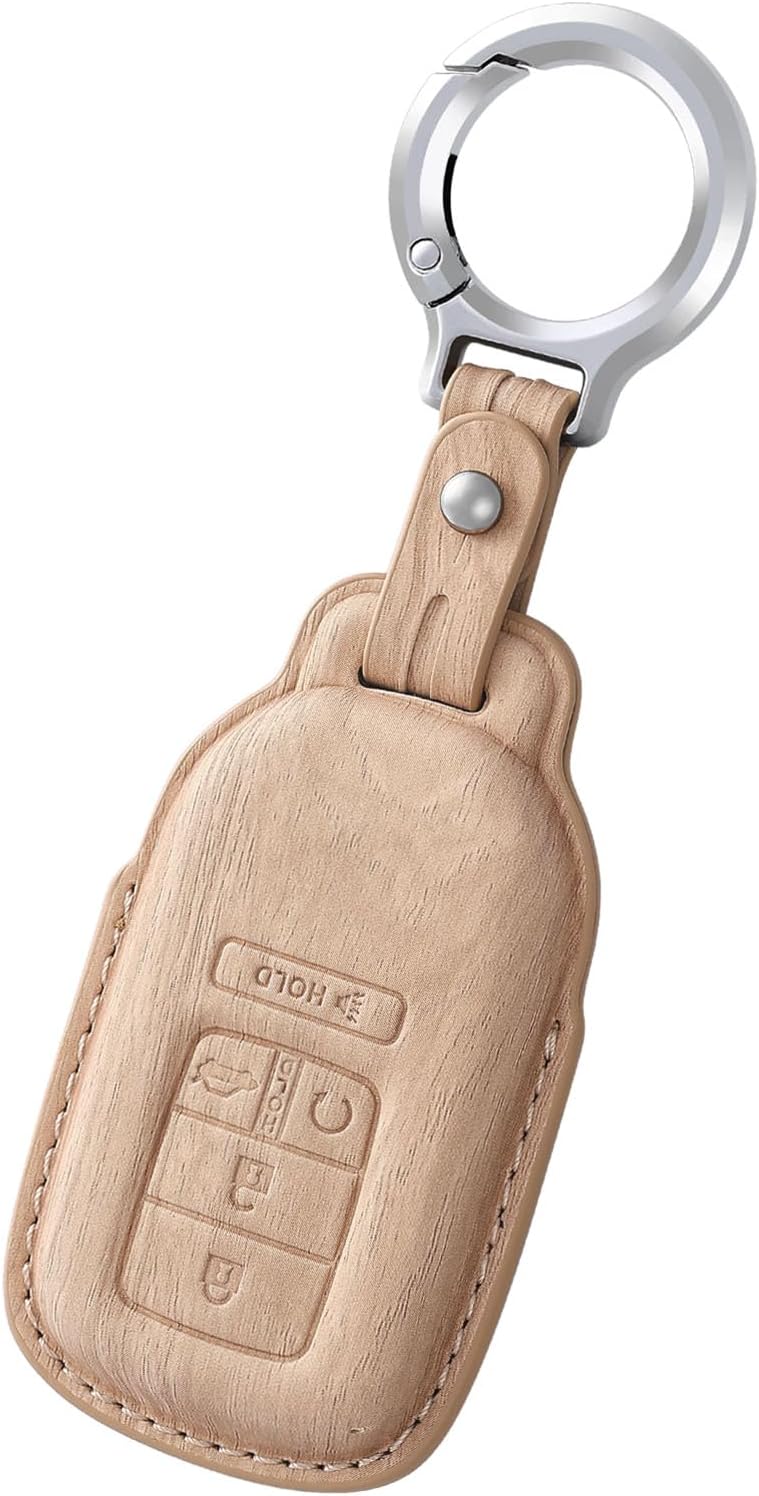 Leather Key Fob Cover for Honda CR-V Civic Accord HR-V Pilot