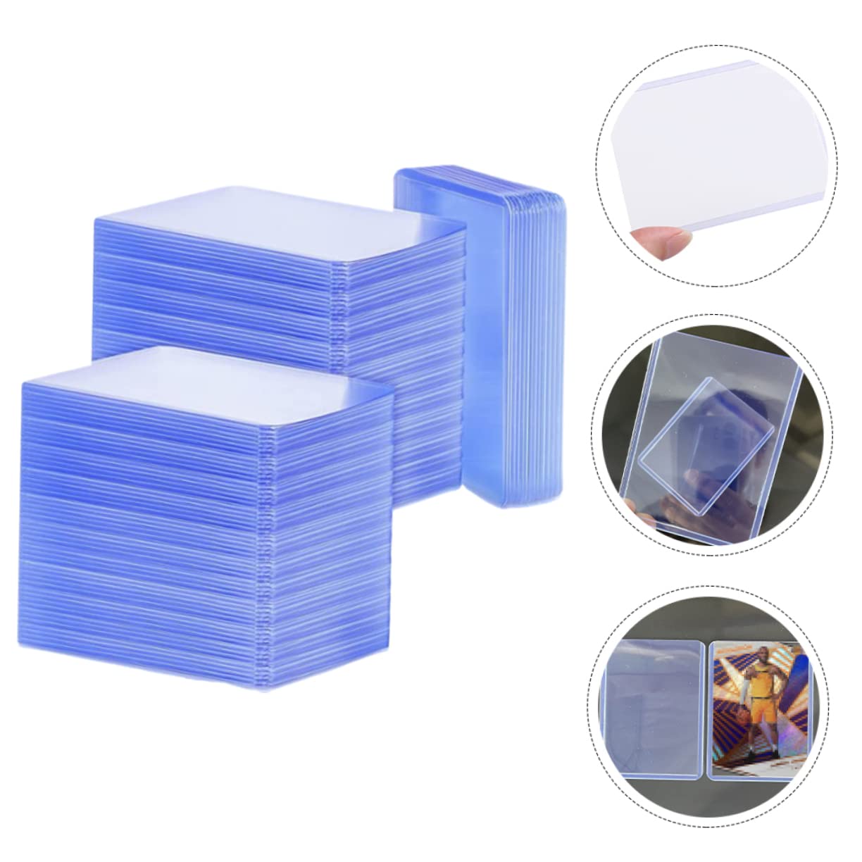 100stücke Transparente Pvc-kartenhüllen als Schutzhüllen für Spielkarten Kartenetuis zur Aufbewahrung Transport von Karten