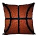 Gearsly Federa per cuscino da basket in cotone e lino, standard, quadrata, decorativa, per la casa, per uomini e donne, 40 x 40 cm