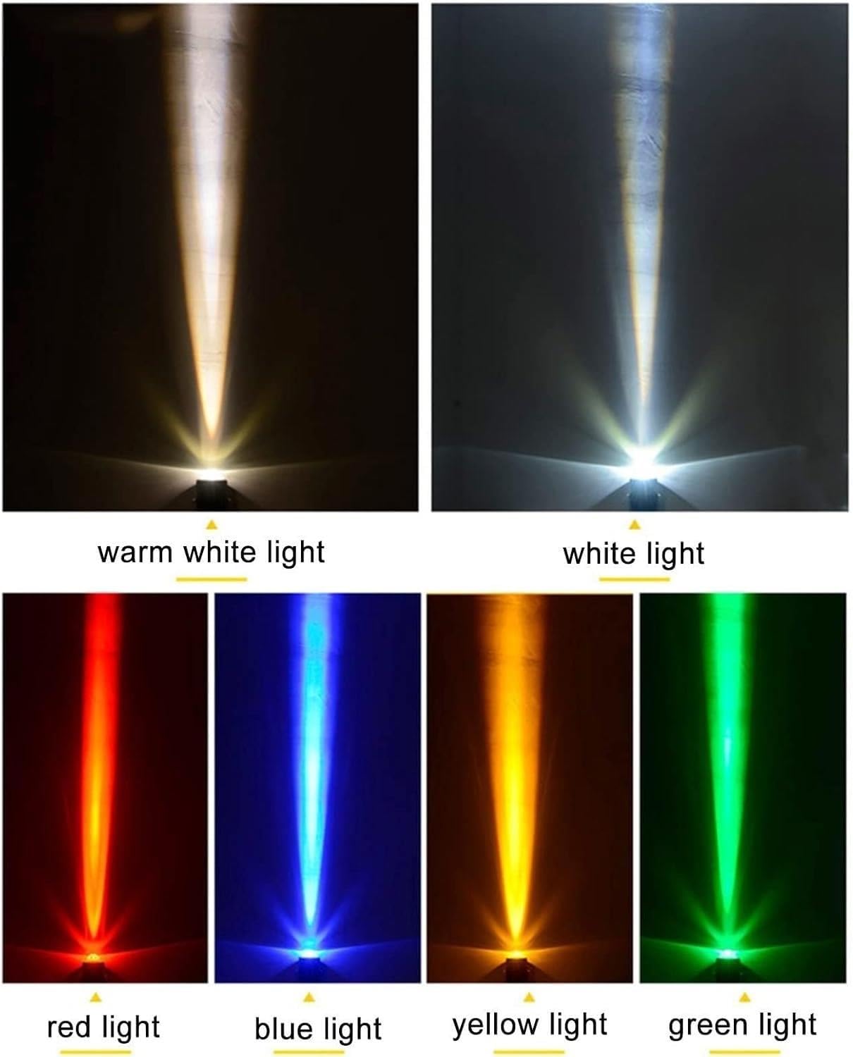 Focos LED - Foco LED De Haz Estrecho, Lámpara De Pared Exterior De 10 W Para Iluminación Paisajística, Foco LED Impermeable IP66 De Haz Estrecho, Para Jardín Y Patio(White)