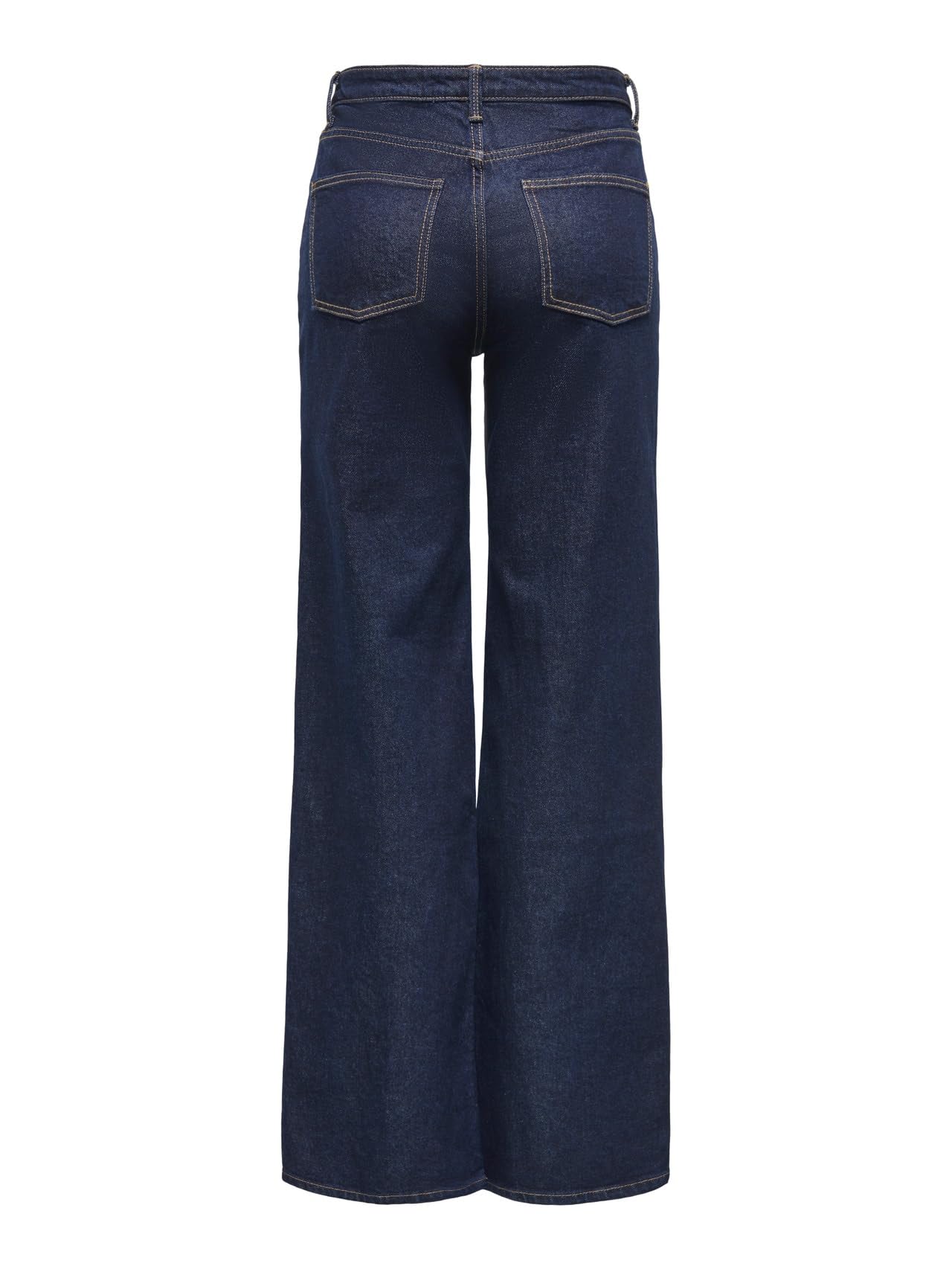 ONLY Jean à Jambe Large ONLJUICY Taille Haute Wide Leg Fit Jeans Dark Blue Denim 32 34 Dark Blue Denim (US) 32 / L34