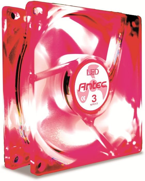 Antec TriCool 80mm Red LED Cooling Fan with 3-Speed Switch