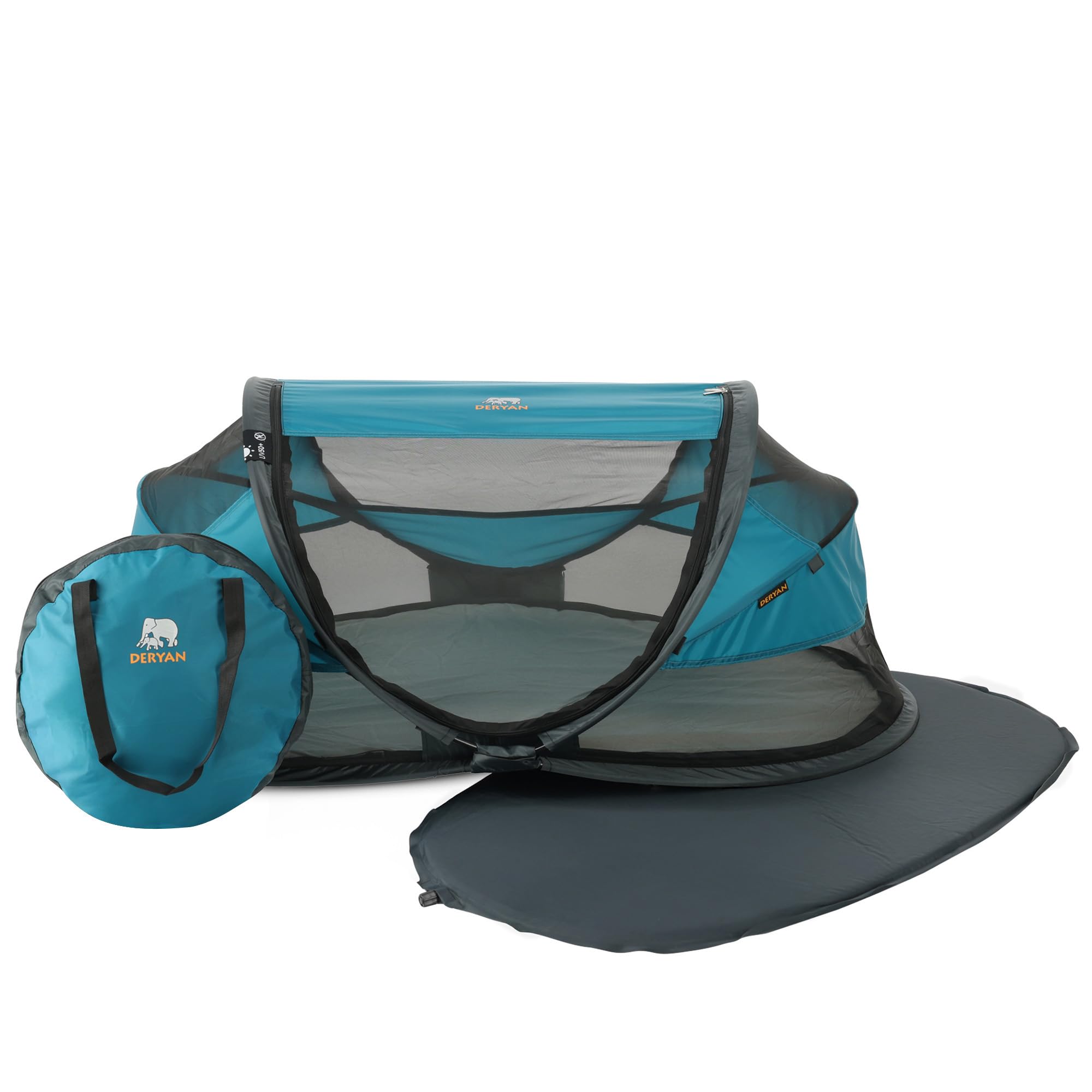 Deryan Air, Baby Luxe Lettino/Tenda da Viaggio, Blu