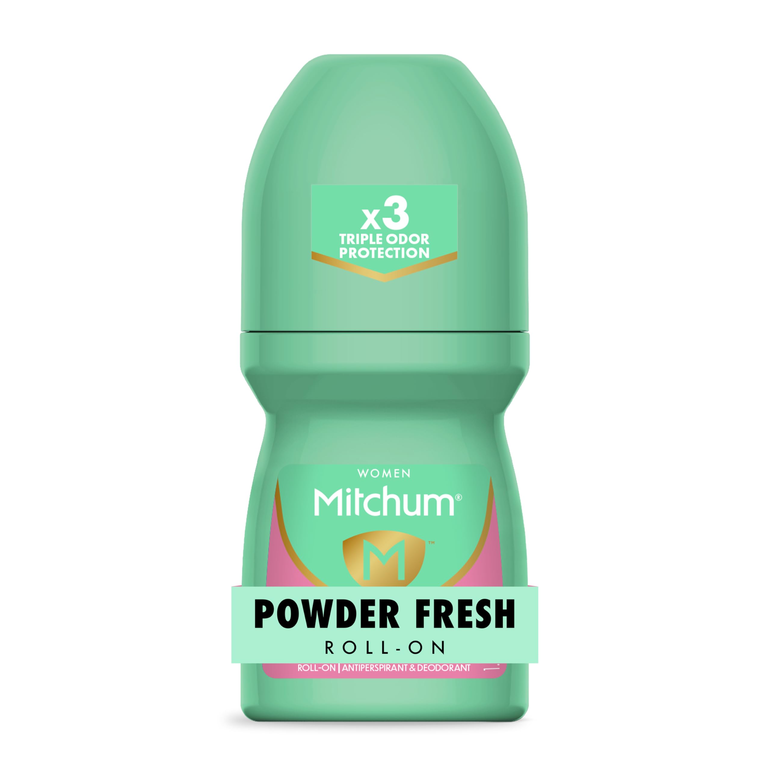 Mitchum Women's Antiperspirant Deodorant Roll-On, Powder Fresh, 1.7 oz