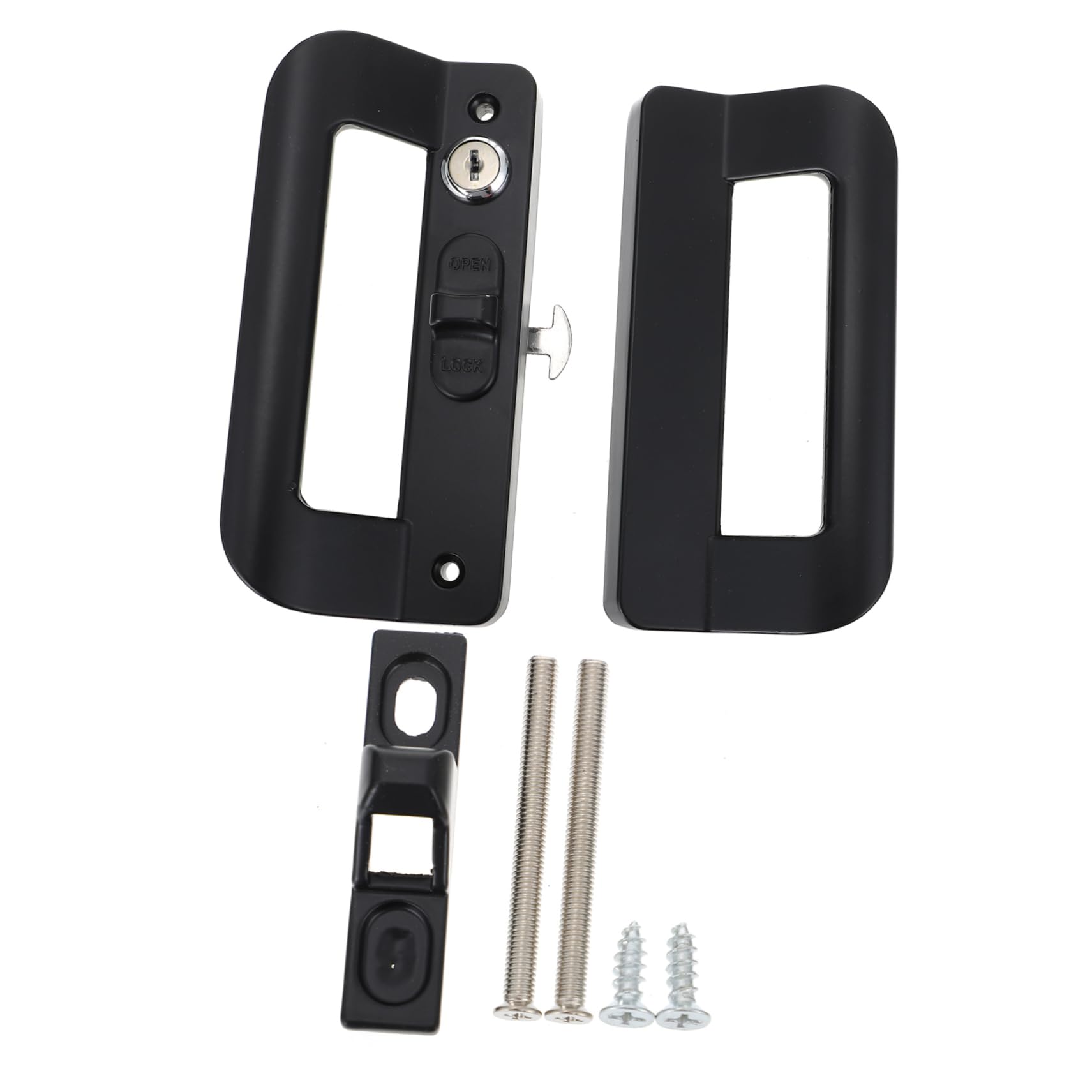 Serrure pour porte coulissante encastrée avec poignée à tirer robuste NUOBESTY