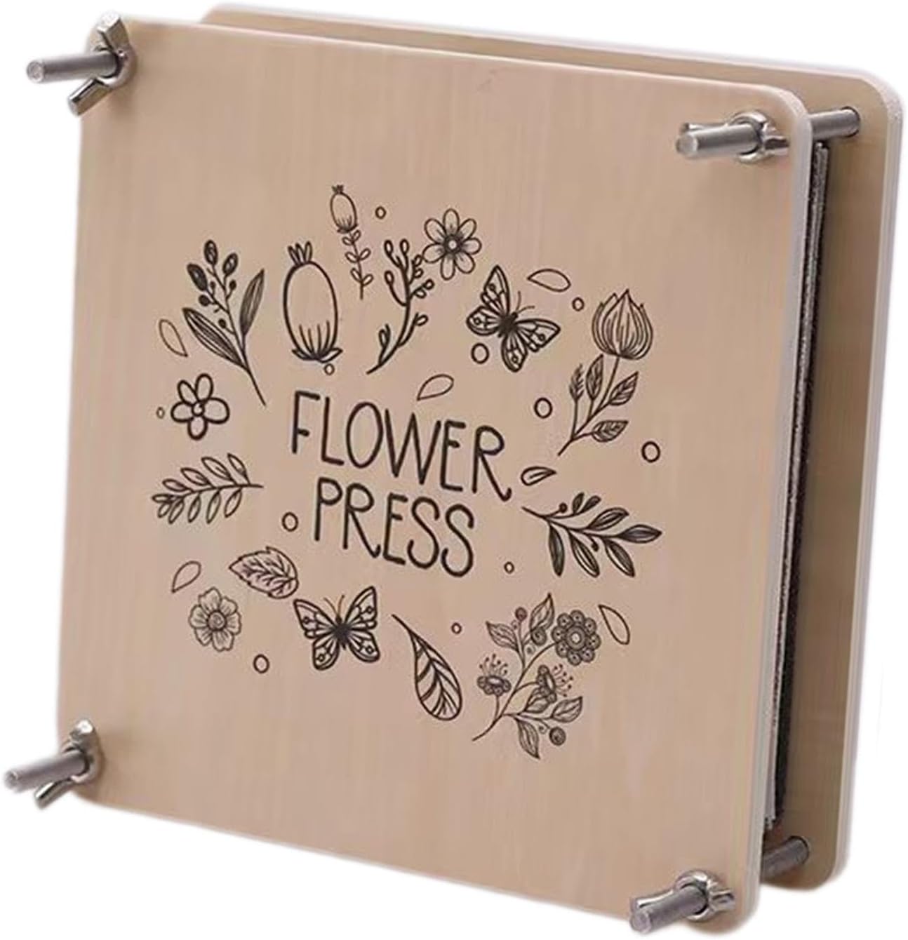 Club Bollywood®Flower of Press Set Kids Gift DIY Crafts and Art Making Plant Pressing Set|Crafts | Scrapbooking & Paper Crafts |2 Wooden Boards