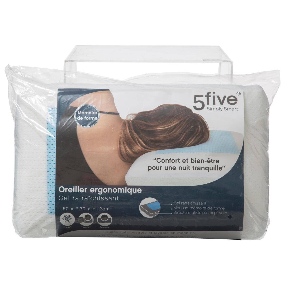 Pięć - Ergonomiczna poduszka z chłodzącym żelem