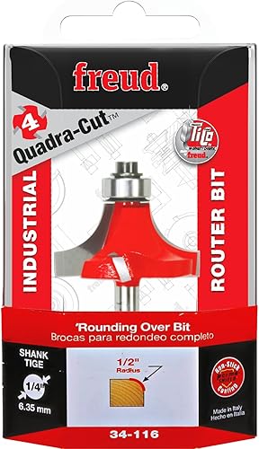 Miniatura 2 de Broca para redondeo en rebajadora 34-100 de Freud, 116pulgada de radios y vástago de 14pulgada