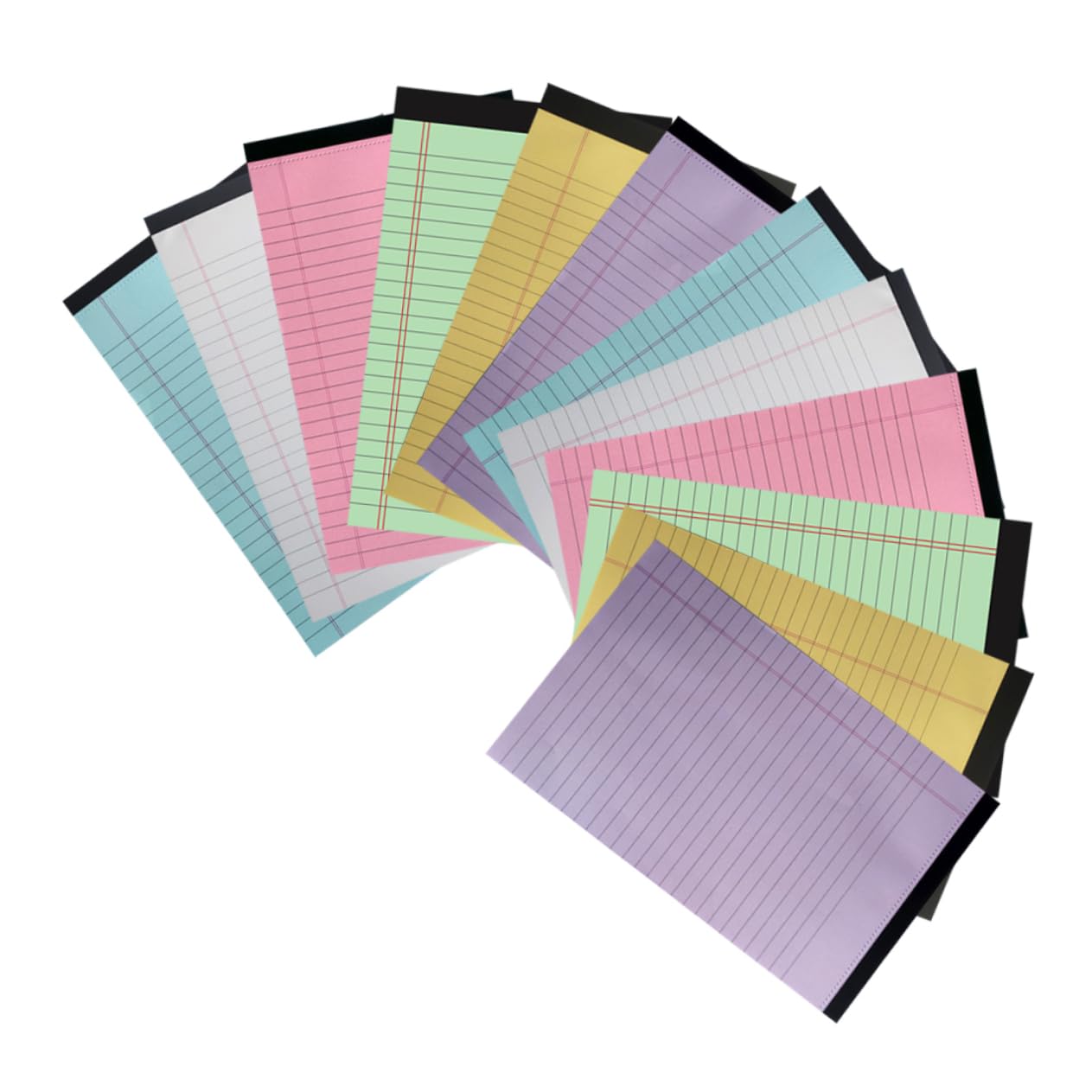 Homoyoyo 12 Stück-Packung Bunte Notizblöcke im A5-Format Liniert aus Papier zum Abreißen Glattes Schreiben für Büro und Zuhause Minimalistisches Design