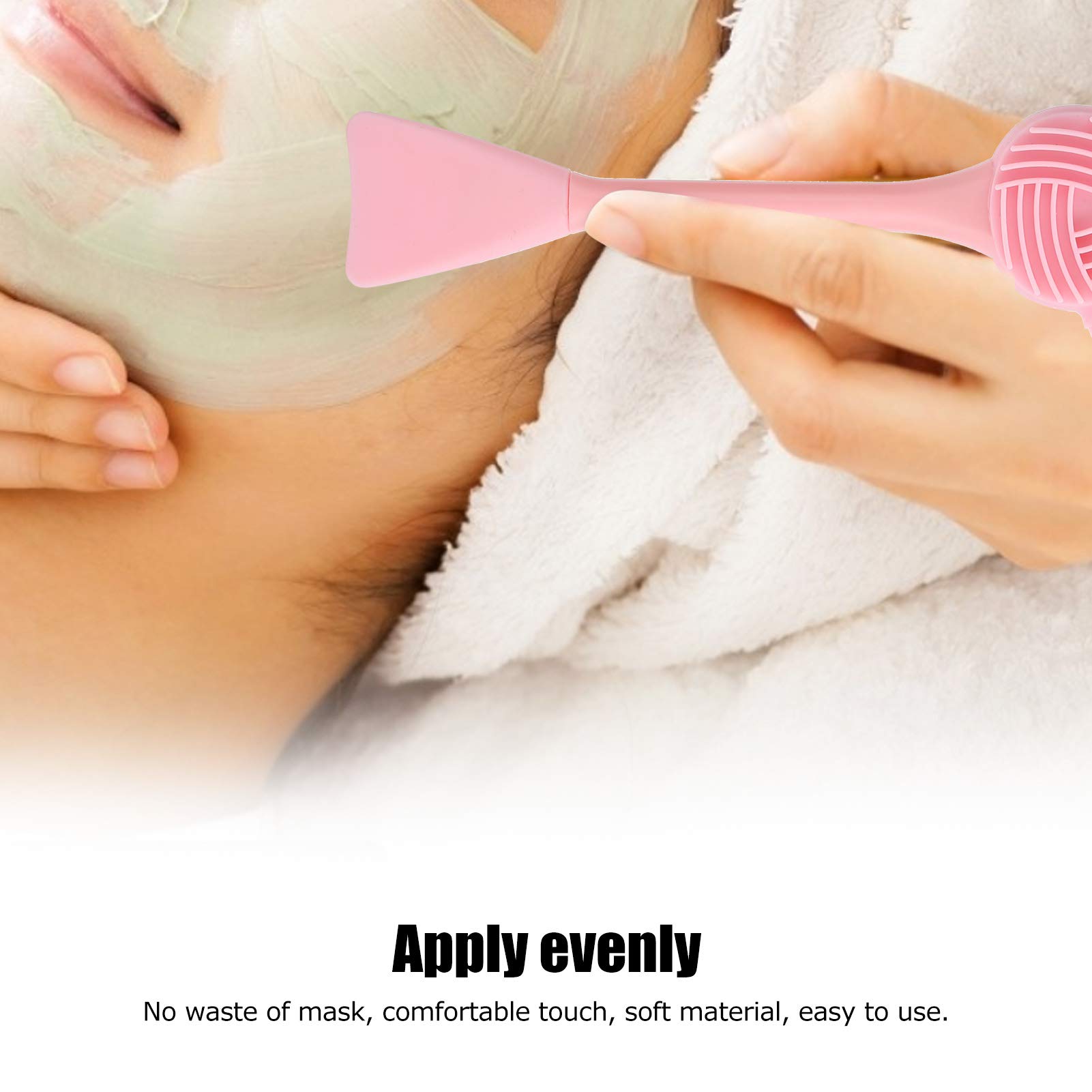 WGFOIP Silicone Facial Mask Cleansing Brush Soft Material Deeply Remove Blackheads Massage Skin Smooth, Comfortable Handle for Easy Hold ()
