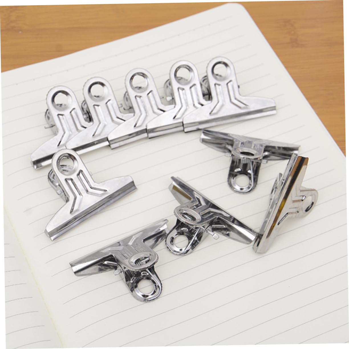ARTIBETTER 10 Pcs Brushed Stainless Steel Chip Bag Sealer Clips for Easy Air Tight Storage
