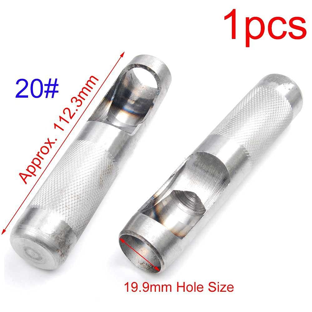 1 Stück 25 Größe Hohlstanzen Metallstanzwerkzeuge Leder Bastelset Gürtelstempel für Leinwandkleidung Rundstanzen 1,0 mm bis 25 mm, M20