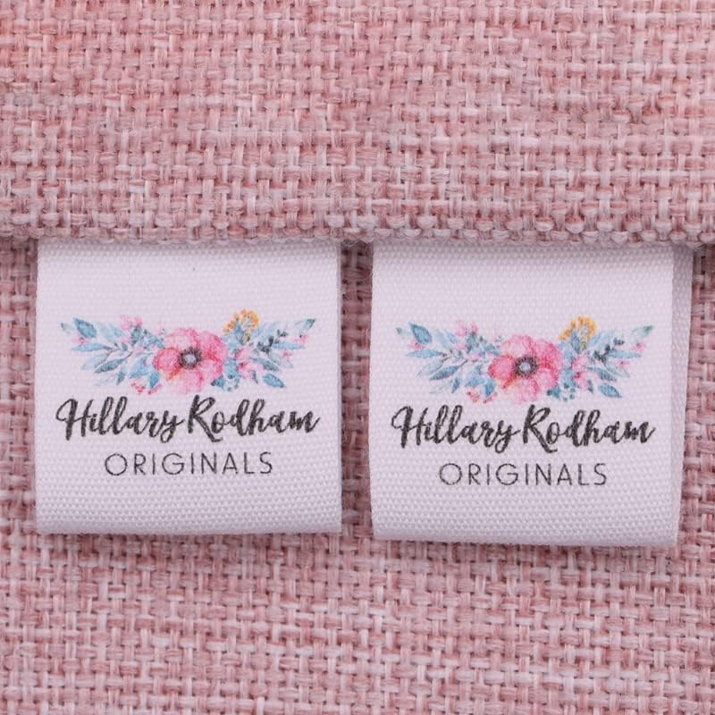 Custom Garment Labels - Personalized Branded Organic Cotton Ribbon Label Logo or Text Sewing DIY Labels 100 Piecese Labels for Kids (3#,20PCS) image 4