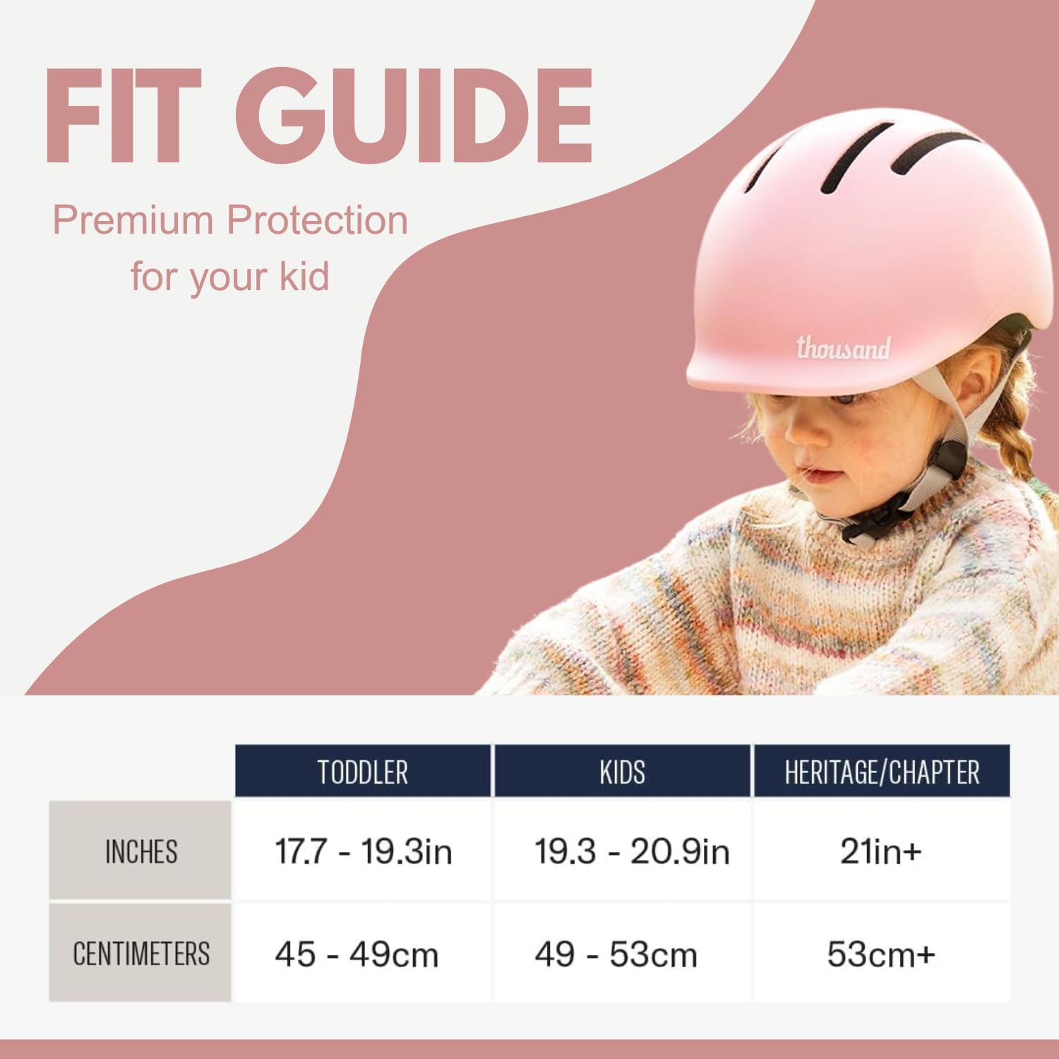 Thousand Casque pour Enfants - Kit Autocollants Réfléchissants Gratuit, Boucle Magnétique Anti-pincement, Garantie de Remplacement en Cas d'Accident, Certificat de Sécurité CSPC ASTM CE
