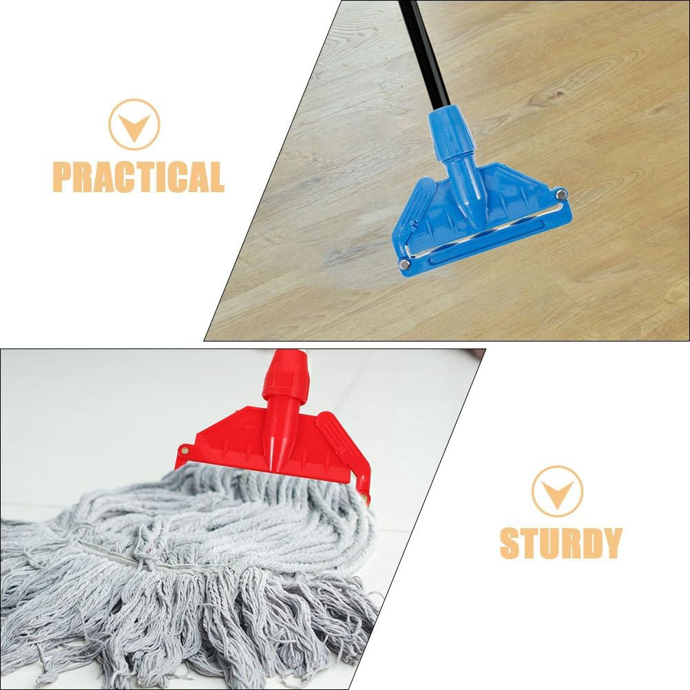 SOLUSTRE Detachable Mop Head Clamp Replacement Clip on Mop Head Holder for Bathroom Kitchen Floor Cleaning Tools 6.88X5.31X1.57In Easy Replacement