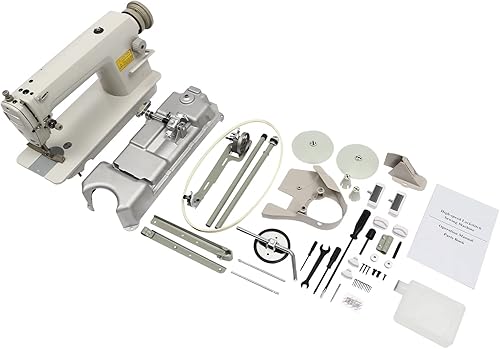 Miniatura 5 de Máquina de coser de cuero industrial, máquina de coser de cuero de alta resistencia, máquina de coser eléctrica independiente, máquina de coser