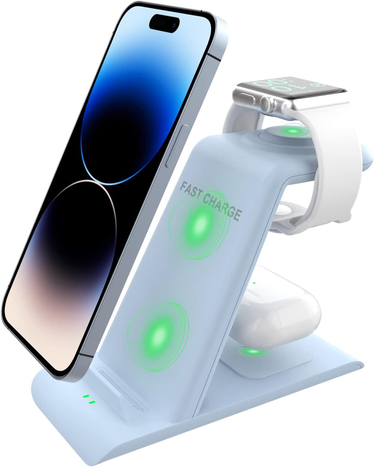 Wireless Charger Dock Charging Station 3 in 1 for Apple Watch Iphone 13 14 15 16 main image 1