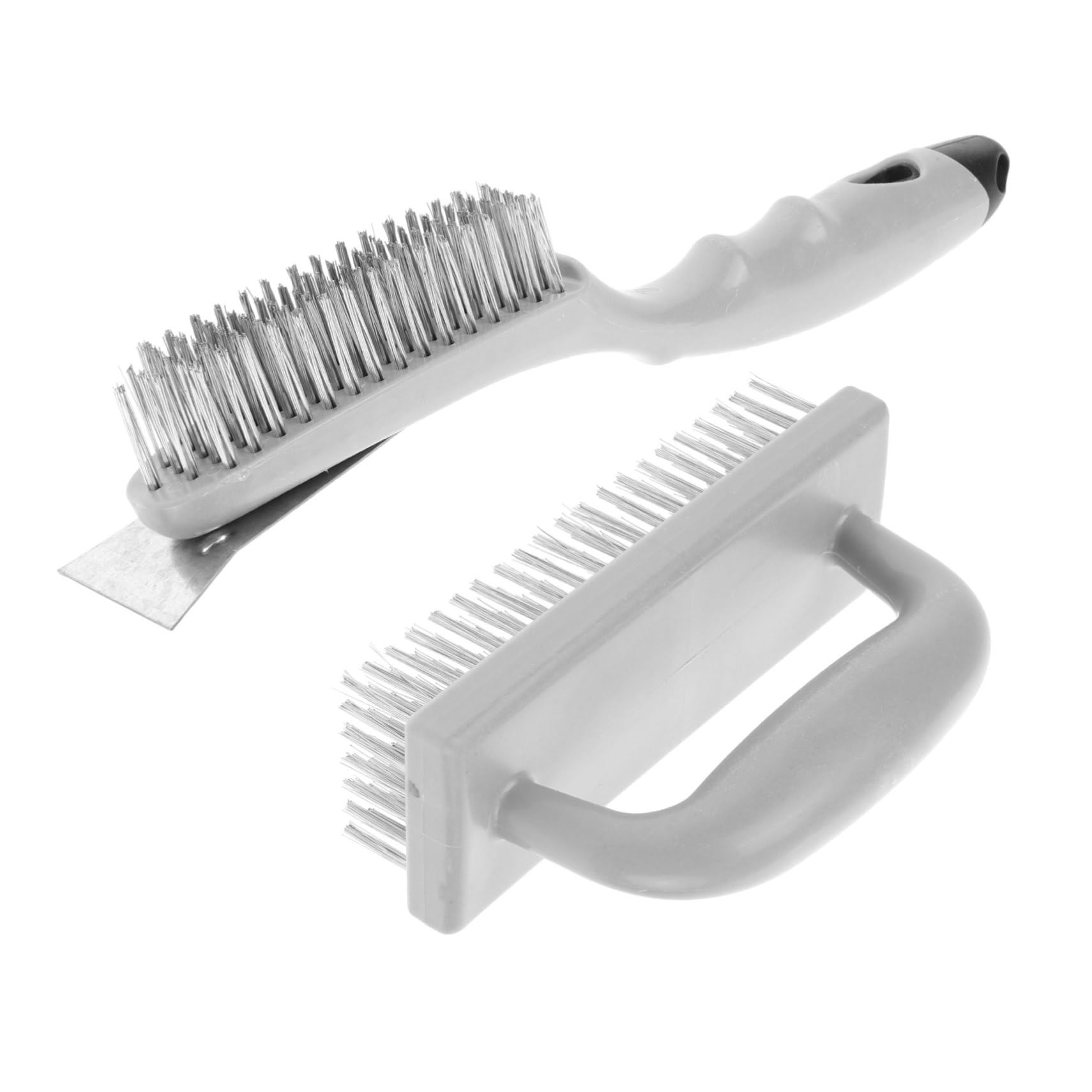 Cepillo para Parrilla de Barbacoa 2 Piezas de Acero Inoxidable Alto Poder de Lavado y Fuerte Efecto de Limpieza para Cocina y Baño