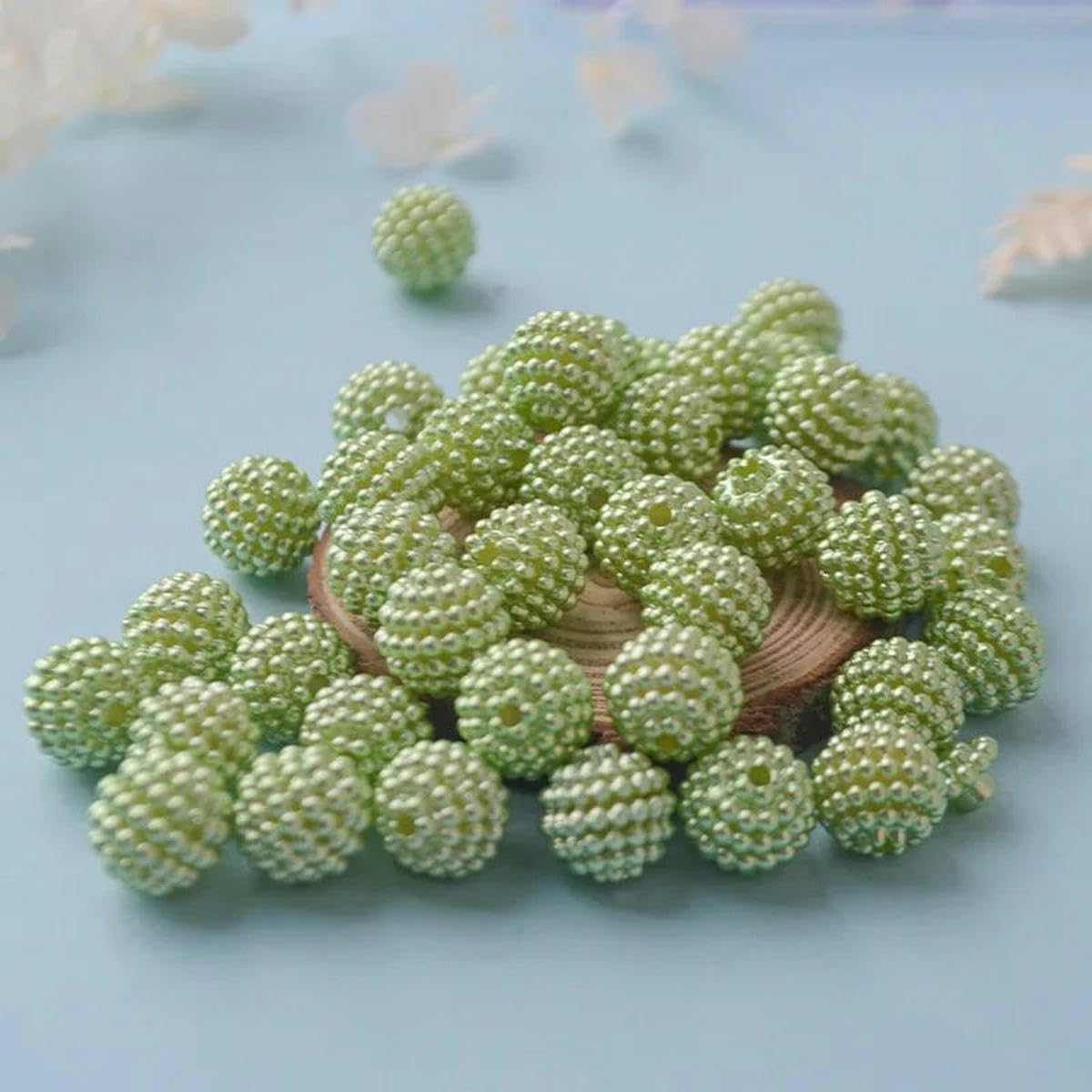 10/12/15 mm 500 g de perles d'imitation monochromes Bayberry Ball trou droit couleur perles en vrac accessoires de bijoux faits à la main - blanc 2-15 mm 200 pièces