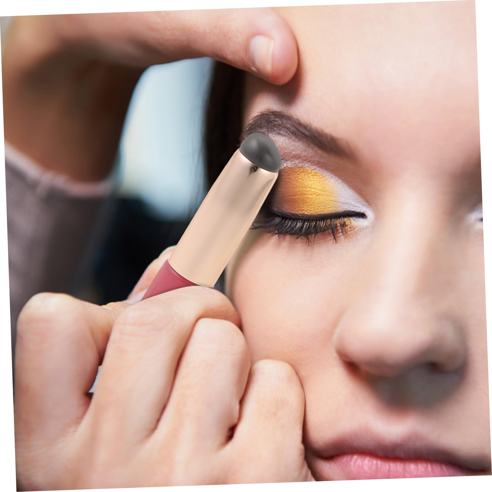 VICASKY 2pcs Lip Silicone Makeup Brush Applicator for Lipstick Concealer Lip Gloss