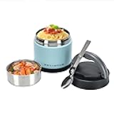 eedabros Thermo for Hot Food 23.6OZ, Vacuum Insulated Food Jar for Adults, Stainless Steel Soup Thermo Wide Mouth Leakproof Lunch Containers with Spoon for School Office