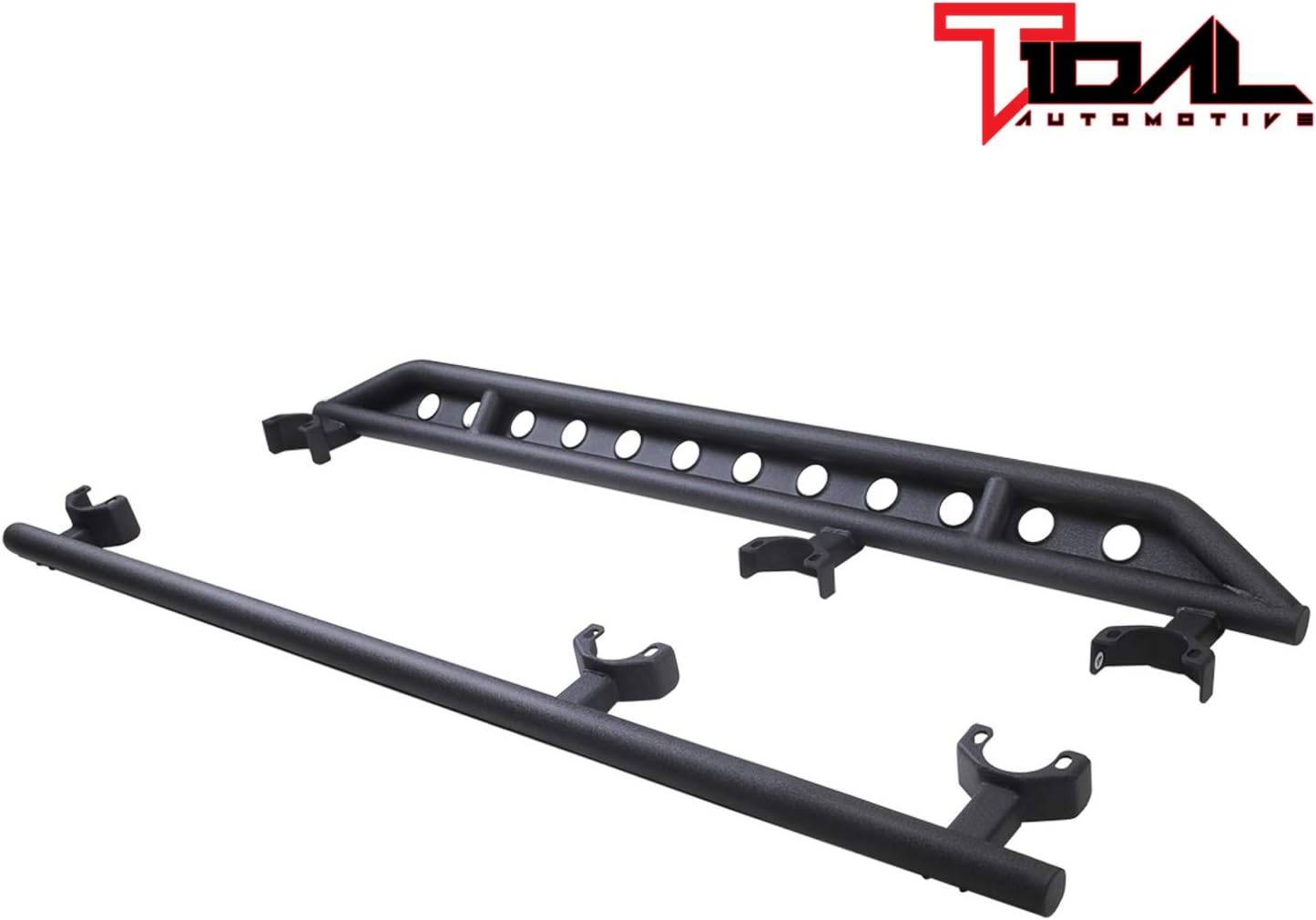 Tidal Tubular Side Armor Rock Sliders Fit for 07-18 Jeep Wrangler JK 4 Door
