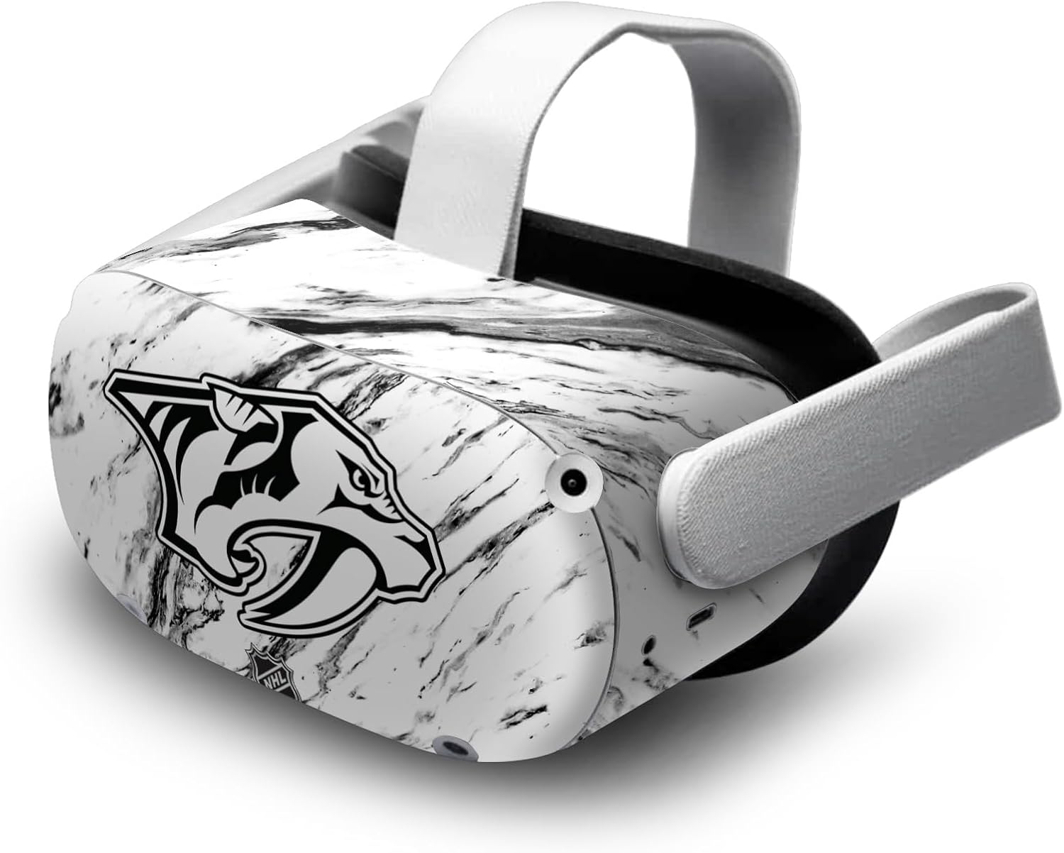 Head Case Designs Officially Licensed NHL Marble Nashville Predators Vinyl Sticker Skin Decal Cover Compatible with Meta Quest 2