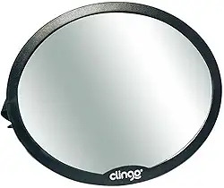 Clingo Espelho Retrovisor Redondo Carro Round Preto