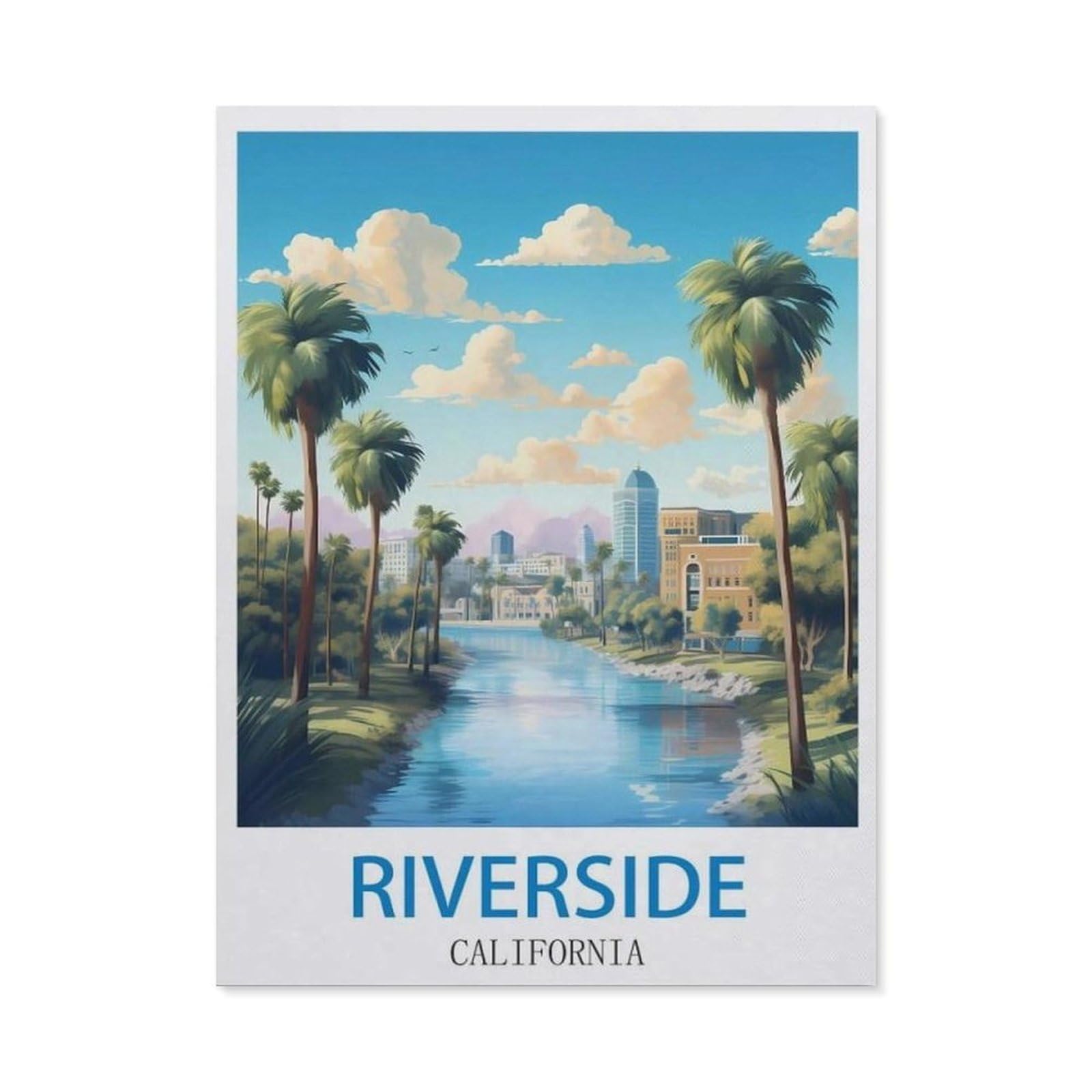 BEAYODKP 5D DIY Diamond Painting，Riverside California（50x60cm）