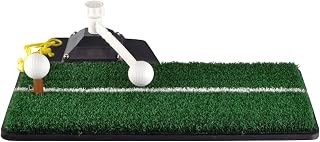 BYBDOG Golf Training Mat Golf Hitting Mat Golf batting mat is a portable golf practice grass mat suitable for indoor/outdoor use, which prevents deformation