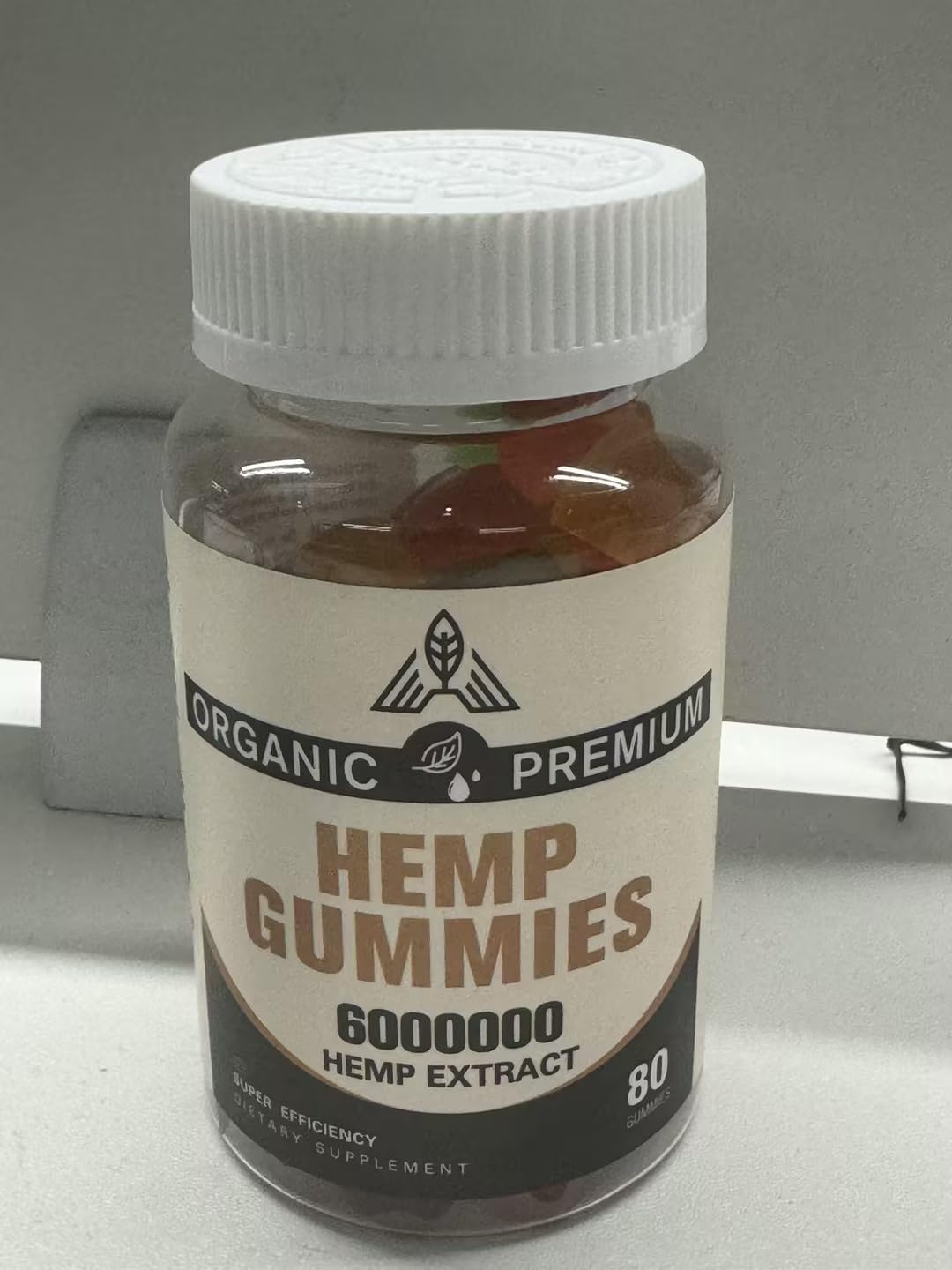 Organic Gummies - Travel-Sized Bottle, Perfect for On-The-Go