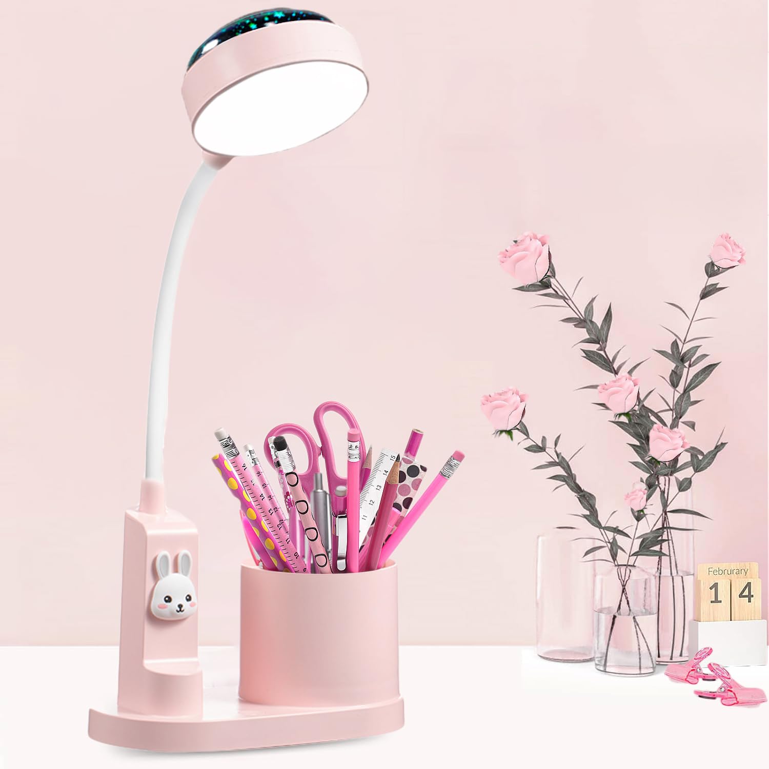WLHBF Led-bureaulamp voor thuiskantoor, tafellamp met WLHBF Led-bureaulamp voor thuiskantoor, tafellamp met