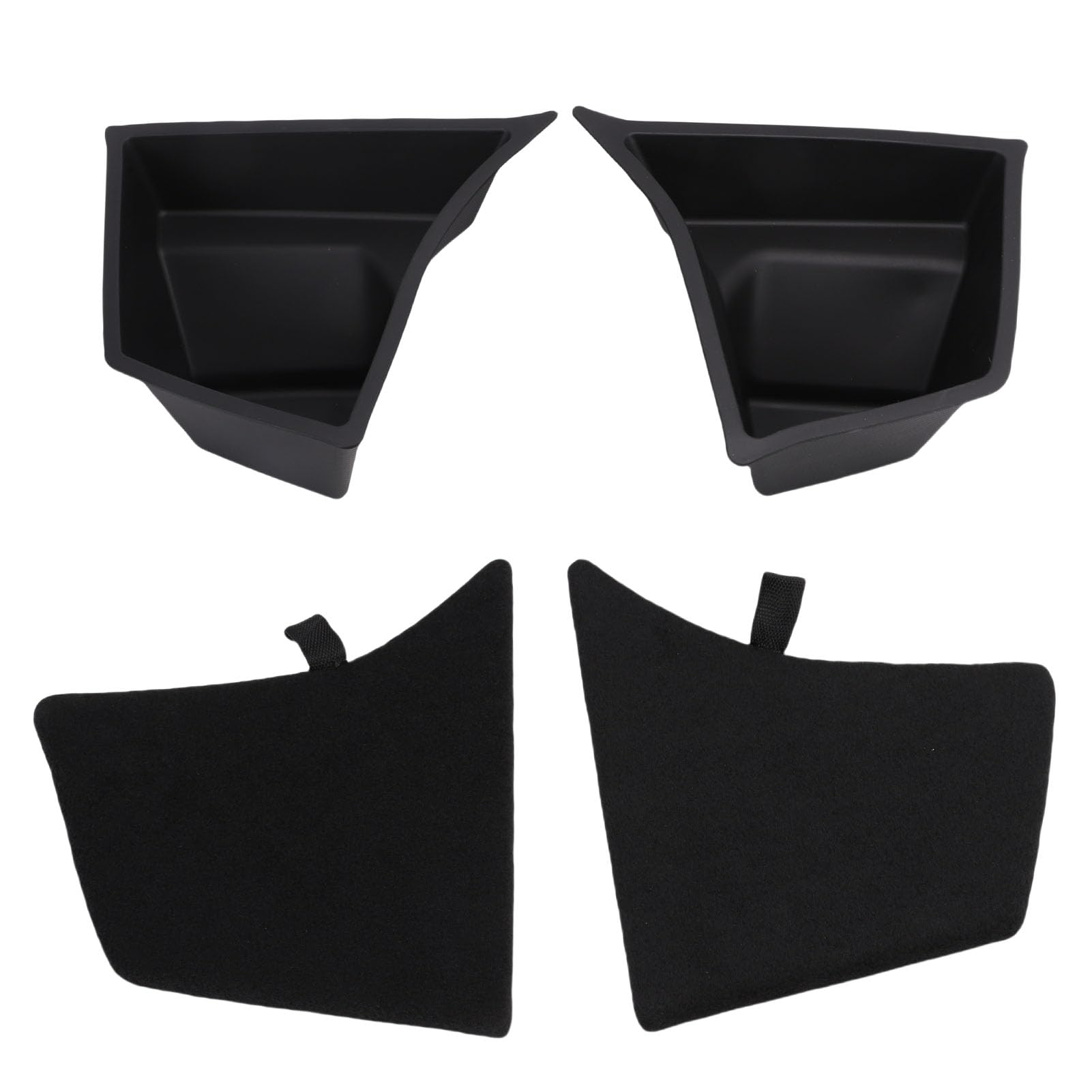 Trunk Organizer, Rear Side Storage Bins with Lid for Model 2024 2026, Water Proof Rubber Material, Multiple Compartments, Easy to Install