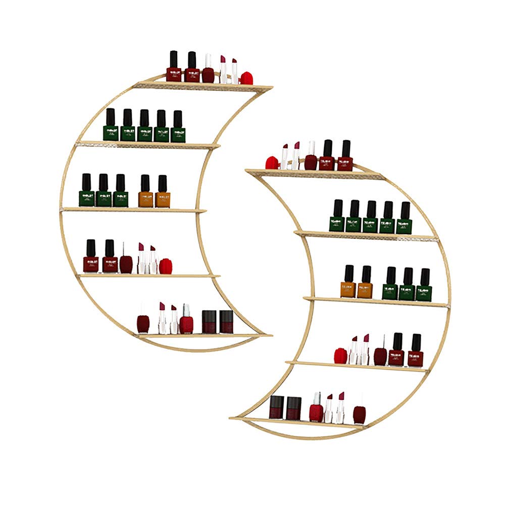 Metal Wall-Mounted Nail Polish Shelf and Essential Oil Rack Used in Nail Salon Beauty Salon Home Perfume Cosmetics