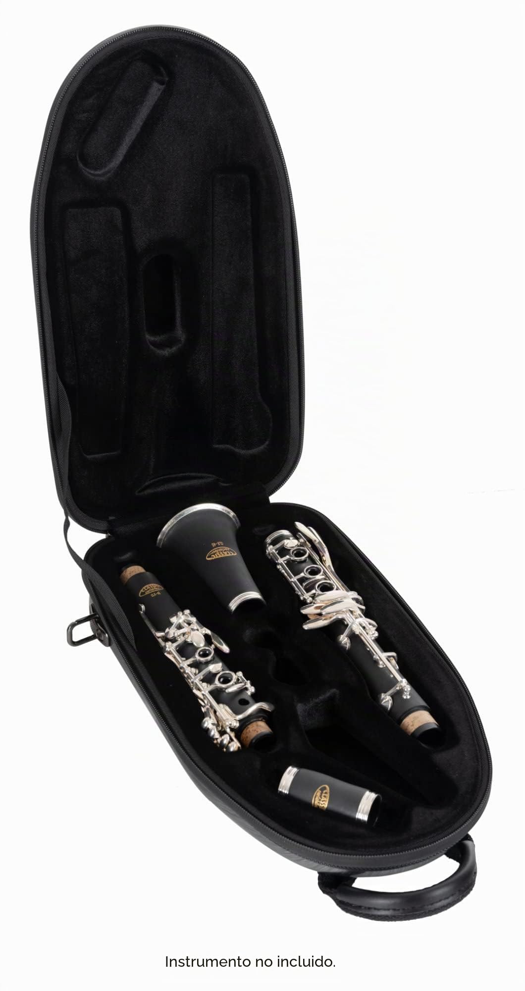 Estuche Deluxe Lechgold para Clarinete (Boehm), Caja de plástico resistente | Estuche para instrumento Lechgold "Deluxe" para clarinete (Boehm), Apto para clarinetes Bb con sistema Boehm, Peso: 1 kg