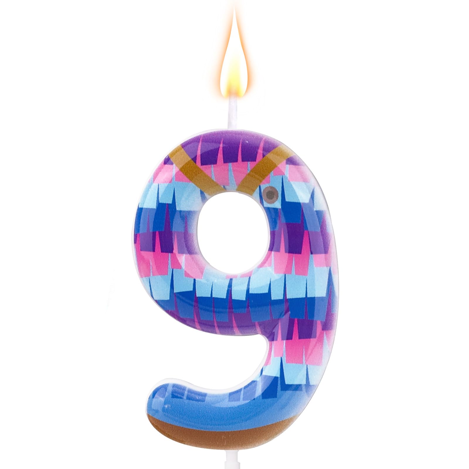 Video Game Birthday Candles, Number Candles Gaming Theme Cake Number Toppers for Boys Birthday Party Decoration Supplies (9)