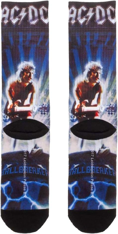 AC/DC Angus Young Ballbreaker Sublimated All Over Print Crew Socks
