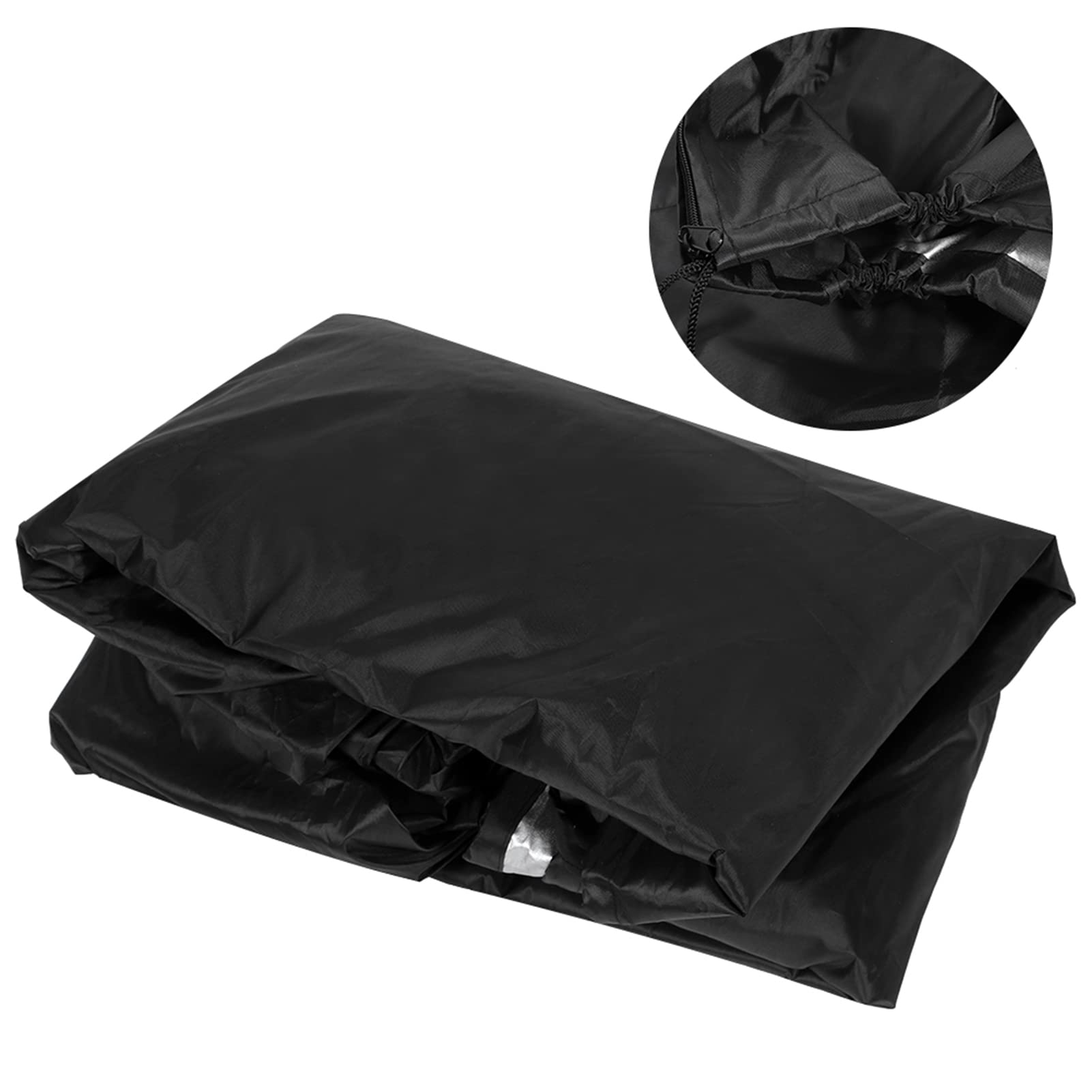 Generic Okładka Golfowa, Akcesoria do Wózka Golfowego 210D Czarny Wózek Wózek Okładka Deszczowa z torbą do Przechowywania do Wózka Golfowego do Domu, 92x52x66in