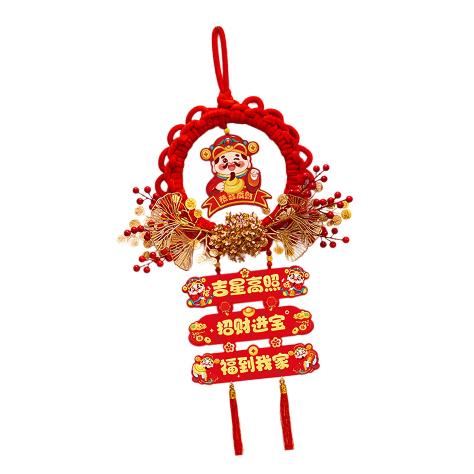 Elnwnnkc Sturdy Luck Character Hanging Decors 2025 Snake Year Pendant Decorative Hanging Ornament for New Year Celebration Snake Decors