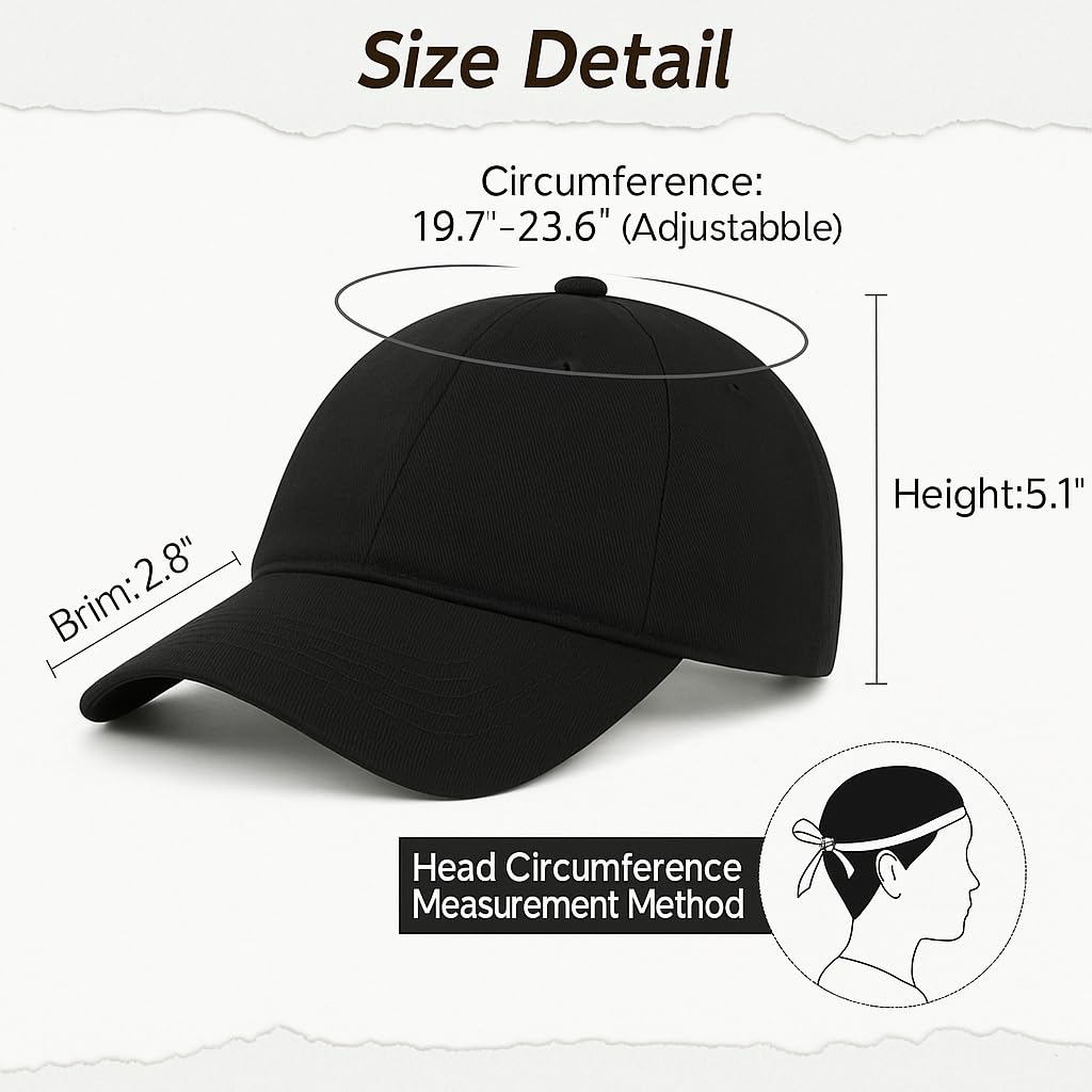 Amazon Brand - Anarva Unisex Cotton Baseball Cap Combo Pack of 2 - Red, Black Color - Image 5 thumbnail
