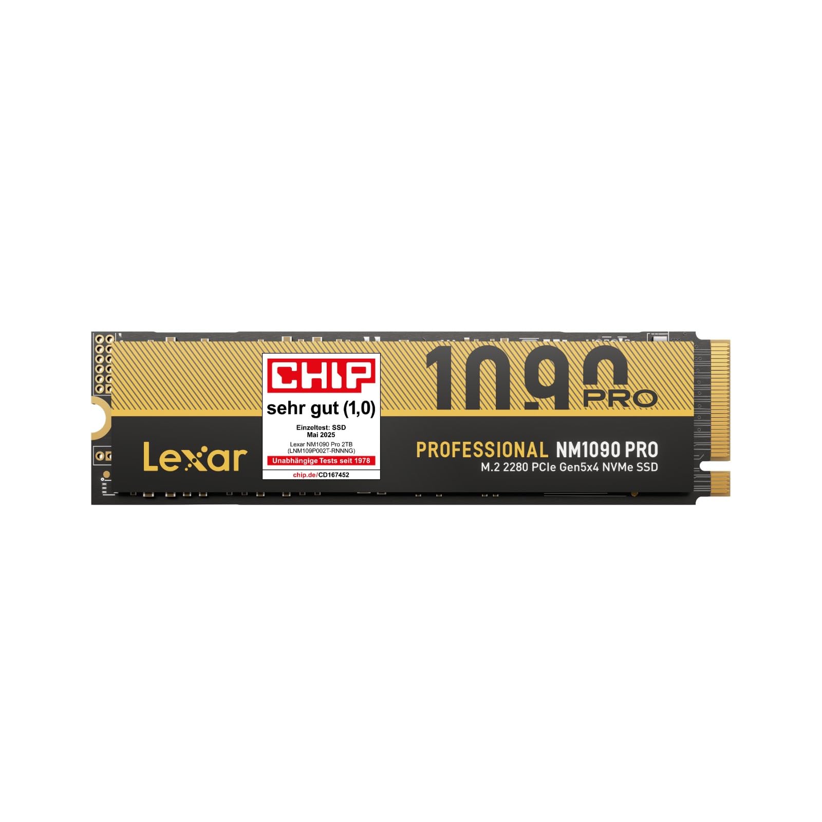 Lexar SSD 4TB PCIe 5.0 Gen5 NVMe SSD - Bis zu 14.000MB/s, Erweiterte Thermokontrolle, DirectStorage-SSD für AI-Lasten, Gaming & Content-Erstellung Laptop/PC