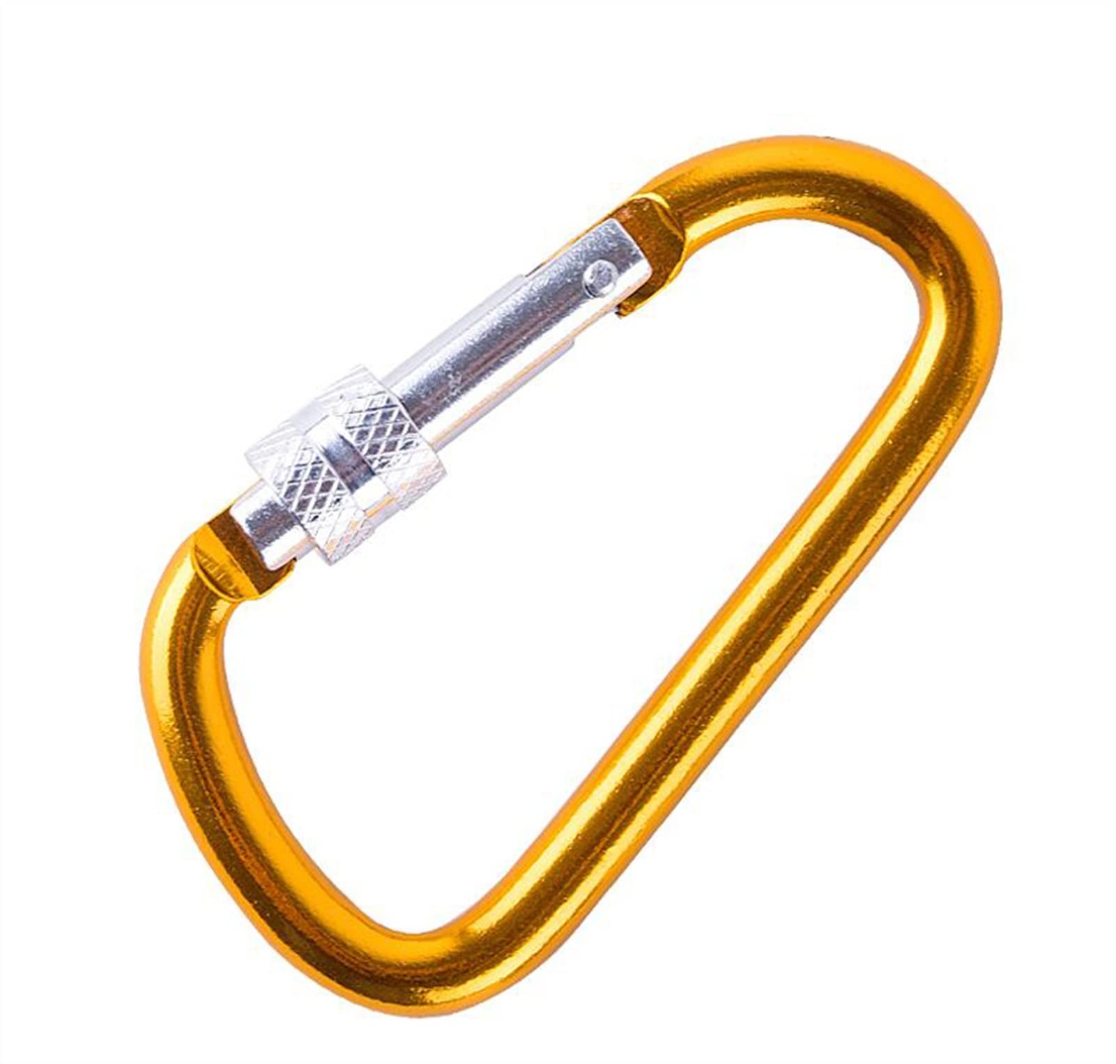 Karabińczyk, 4 szt. 8 cm/7 cm/6 cm/5 cm aluminiowy karabińczyk D-ring brelok klips kempingowy zestaw podróżny na zewnątrz GYH(4pcs Mixed Size)