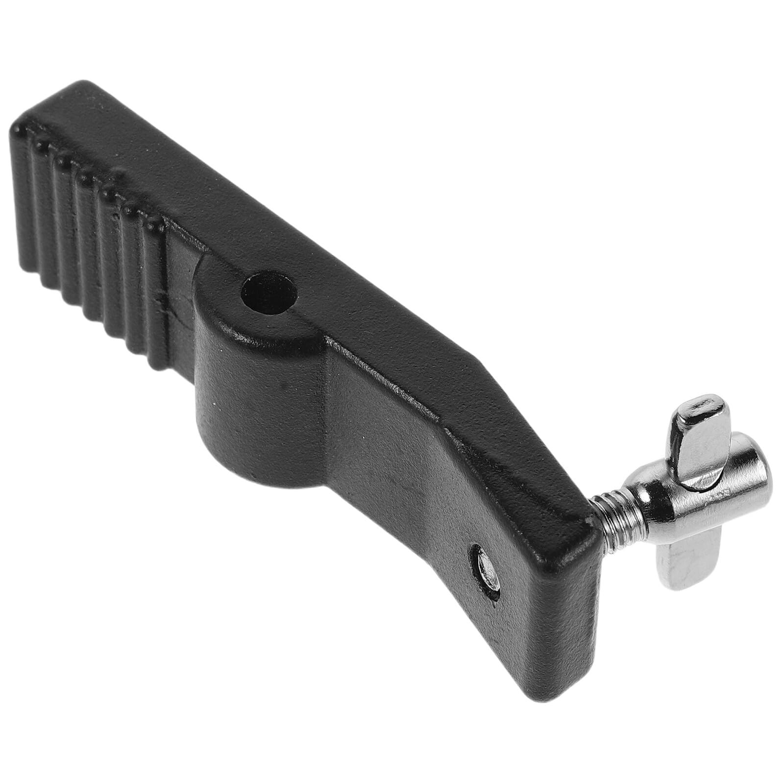 Placa de Golpeo de Hierro Absorción de Impactos y Fácil Instalación, Accesorio de Repuesto Negra para Pedal de Bombo para Hardware de Batería Acústica