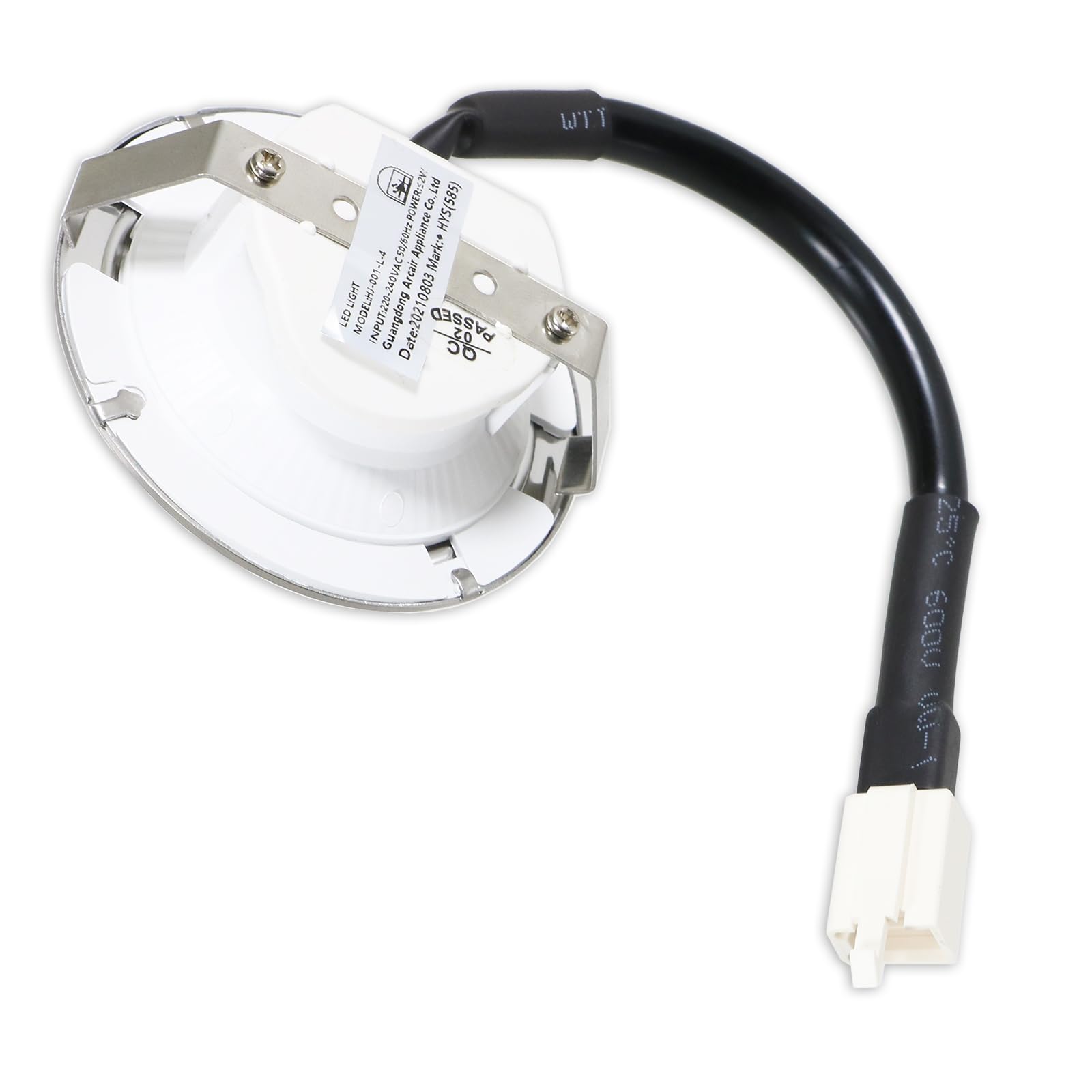 SPARES2GO LED-Licht für Candy CBG CCE CGM Dunstabzugshaube, Abluft-Lampe (Silber, 68 mm, G4)