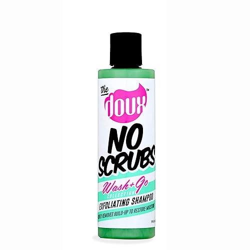 The Doux Champú exfoliante aclarante sin exfoliación para cabello rizado con textura  Exfoliante y champú clarificador del cuero cabelludo con miel