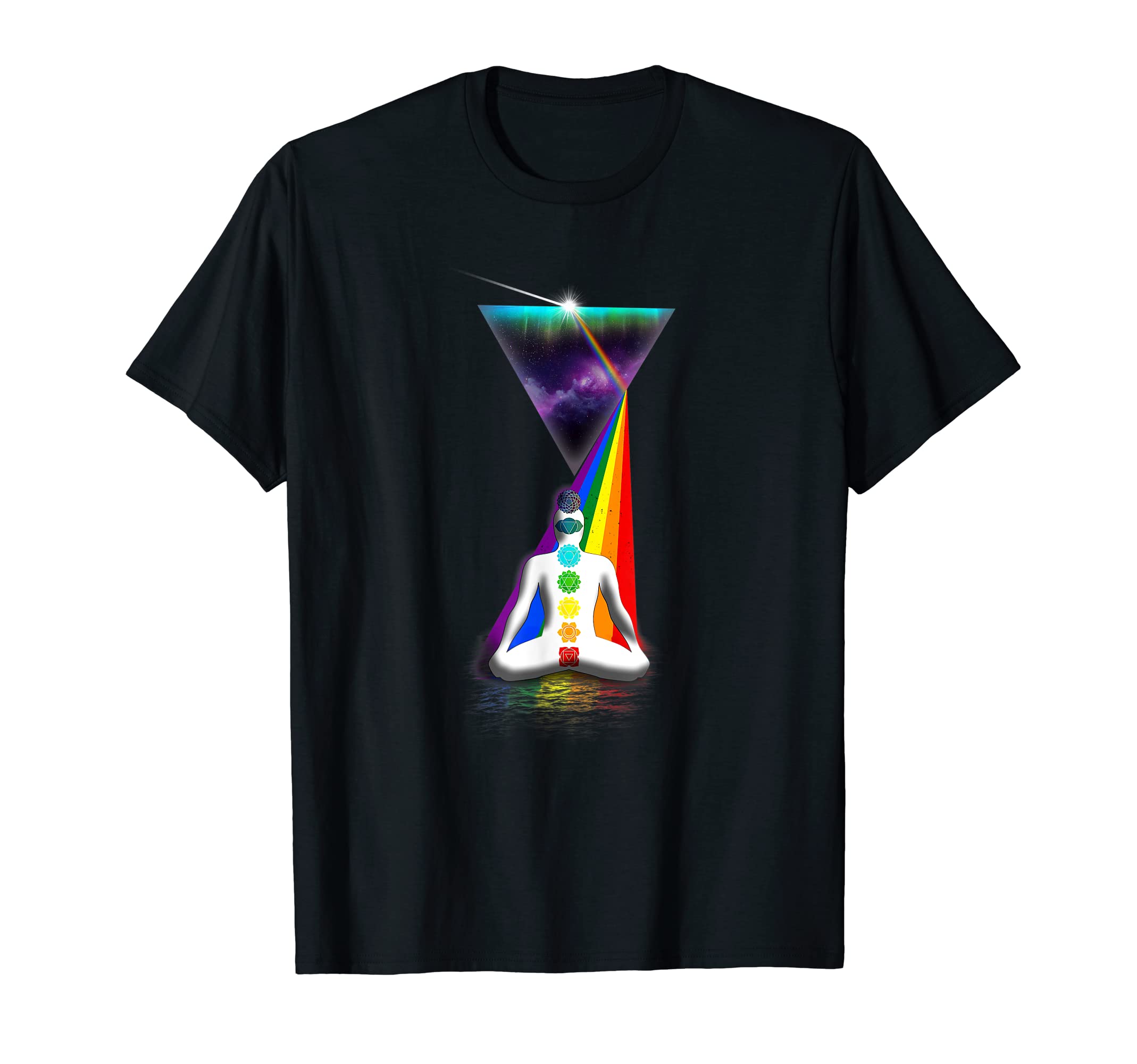 7 Chakras Vintage Rainbow TeesVintage Retro Prism 7 Chakras T-Shirt
