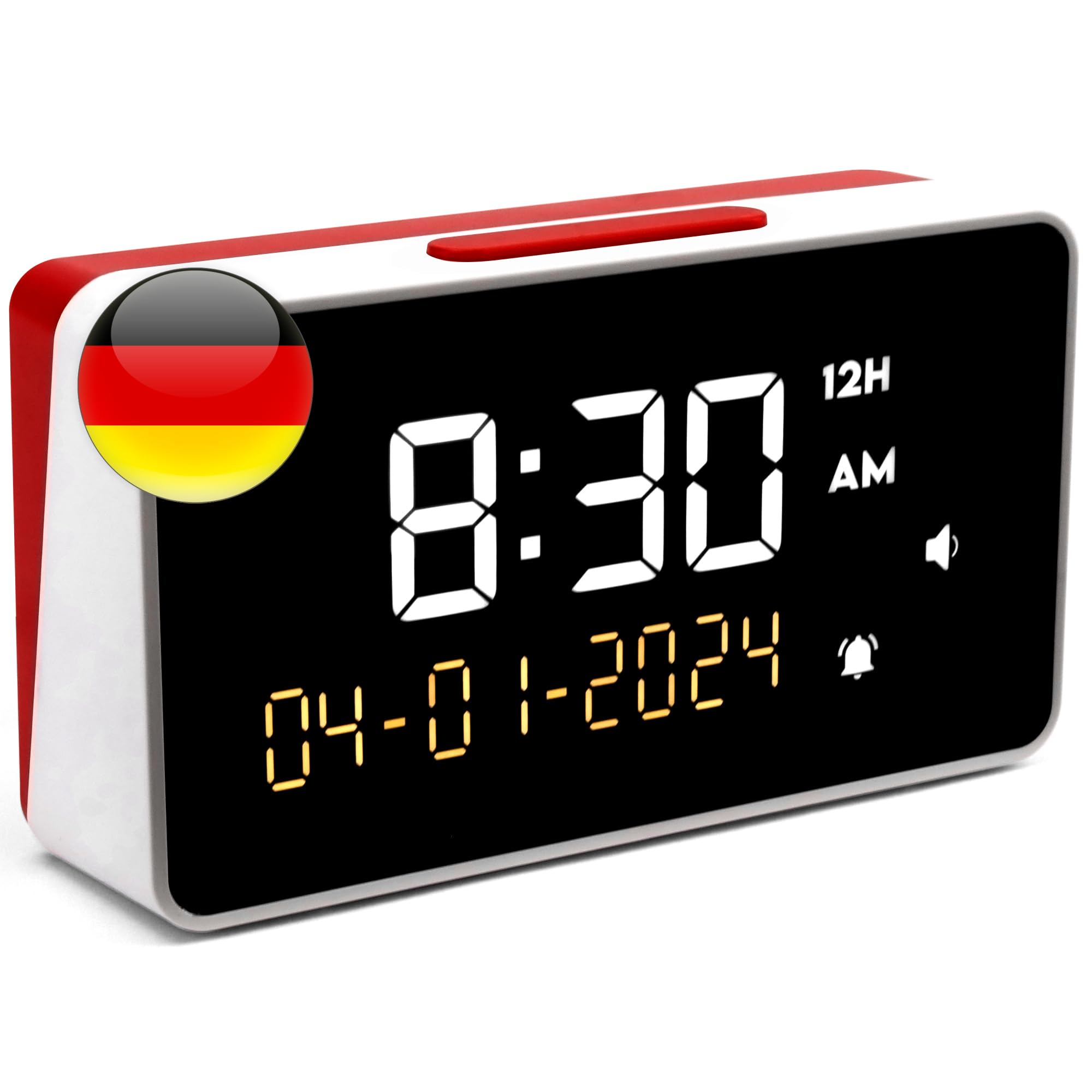 TFA Dostmann Réveil Combo, 60.1511.01.07, Horloge Radio-pilotée analogique avec fuseaux, Heure