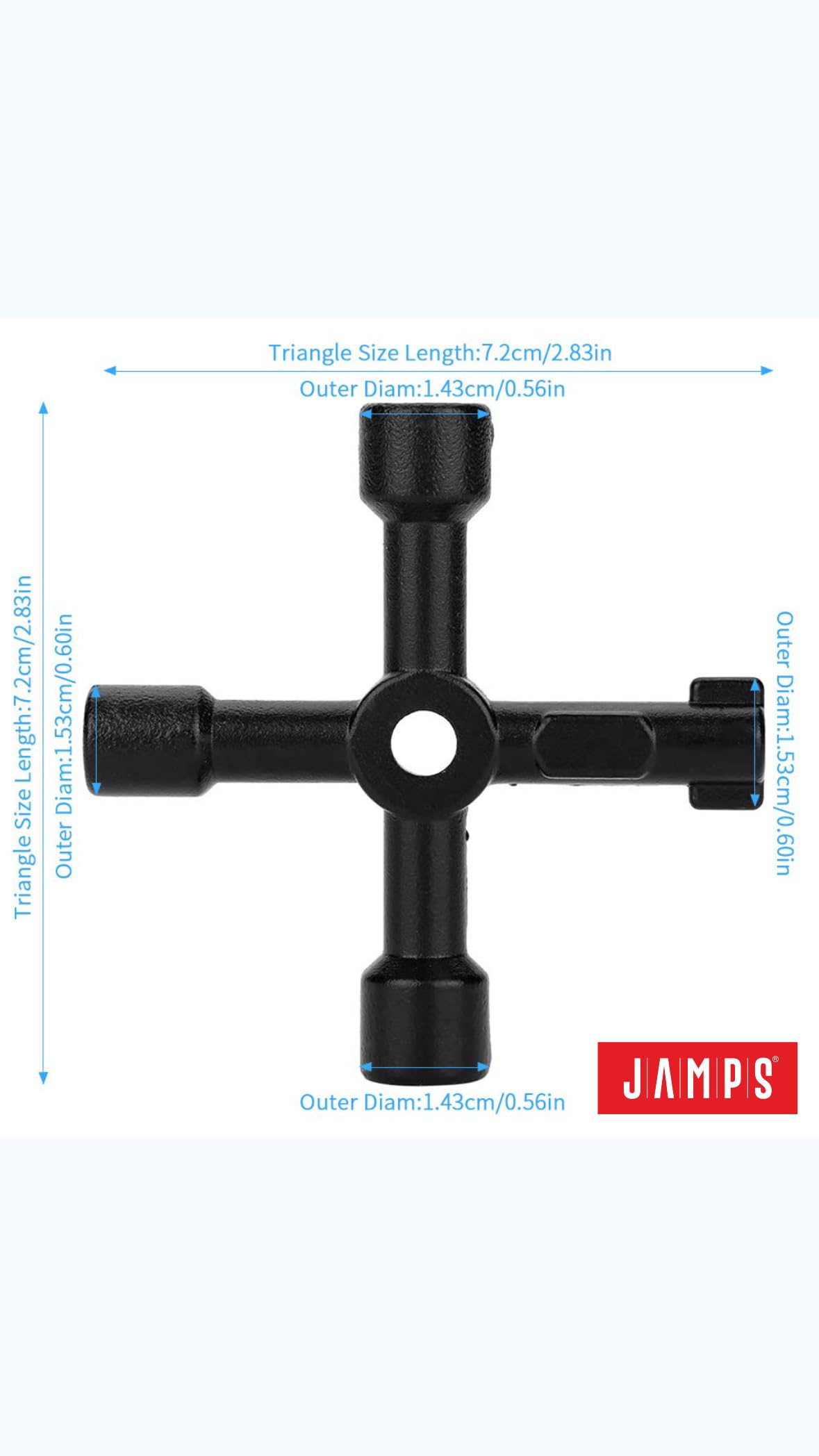 Buy JAMPS 4 Way Utility Key 1 (Piece), Round End And Fixed Square