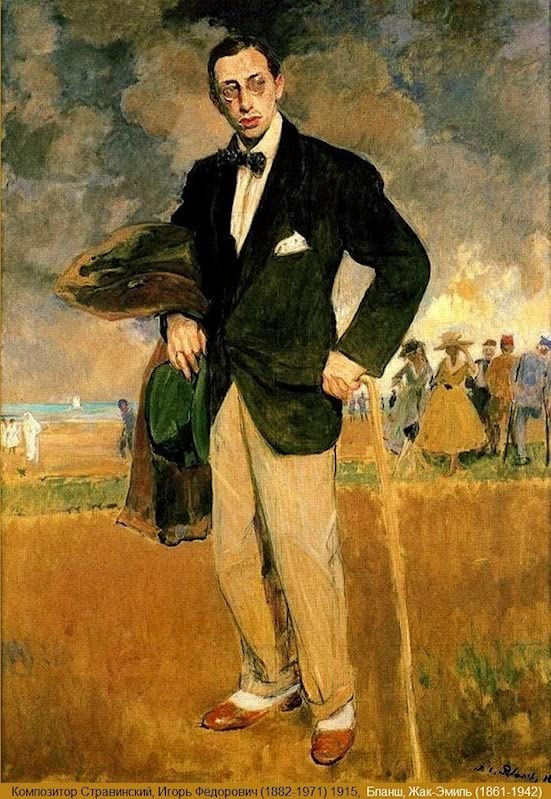 Toile Igor Stravinsky Jacques Emile Blanche : Sublimez le Mur de Votre Salon de Musique
